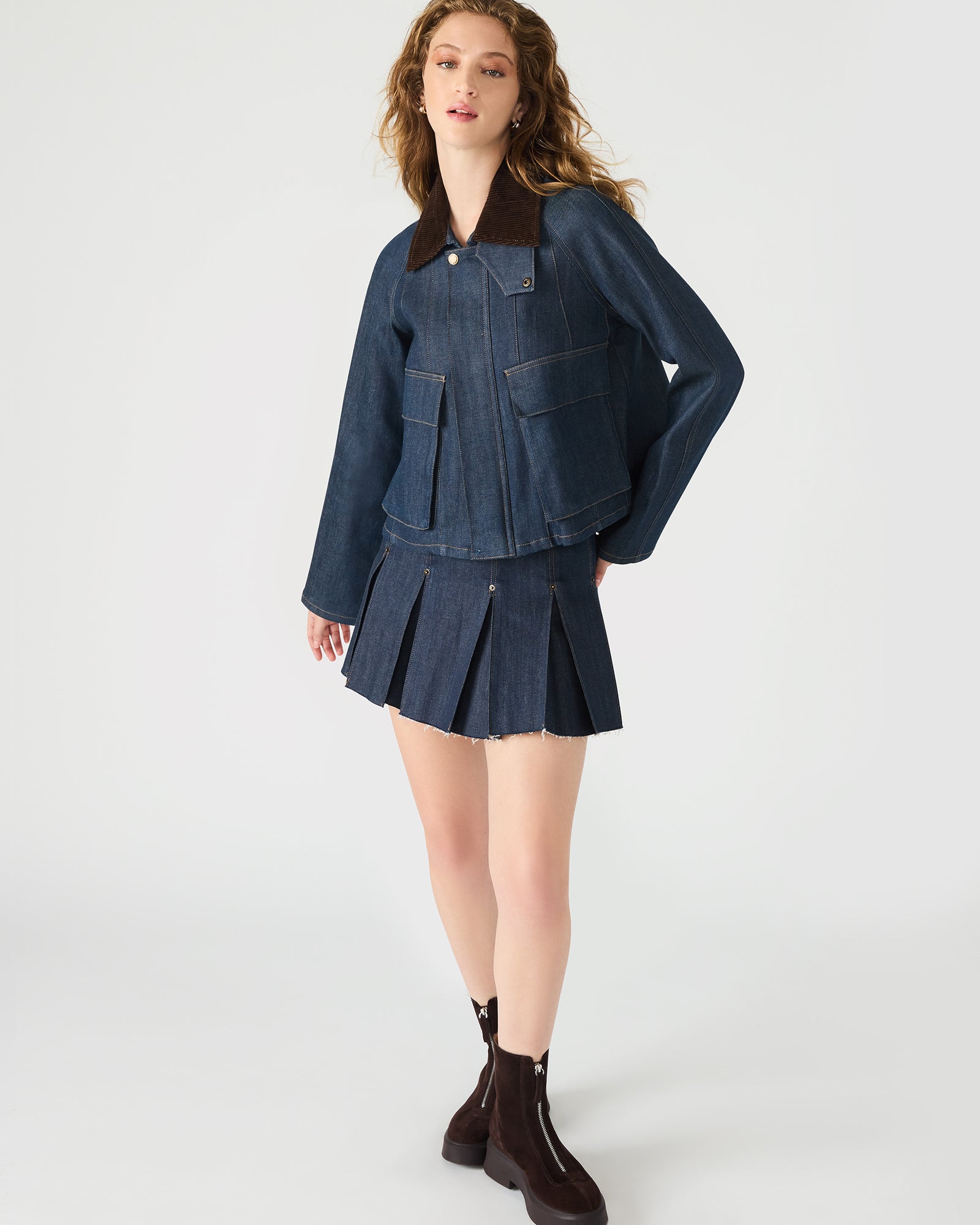 Justina Barn Jacket Deep Indigo
