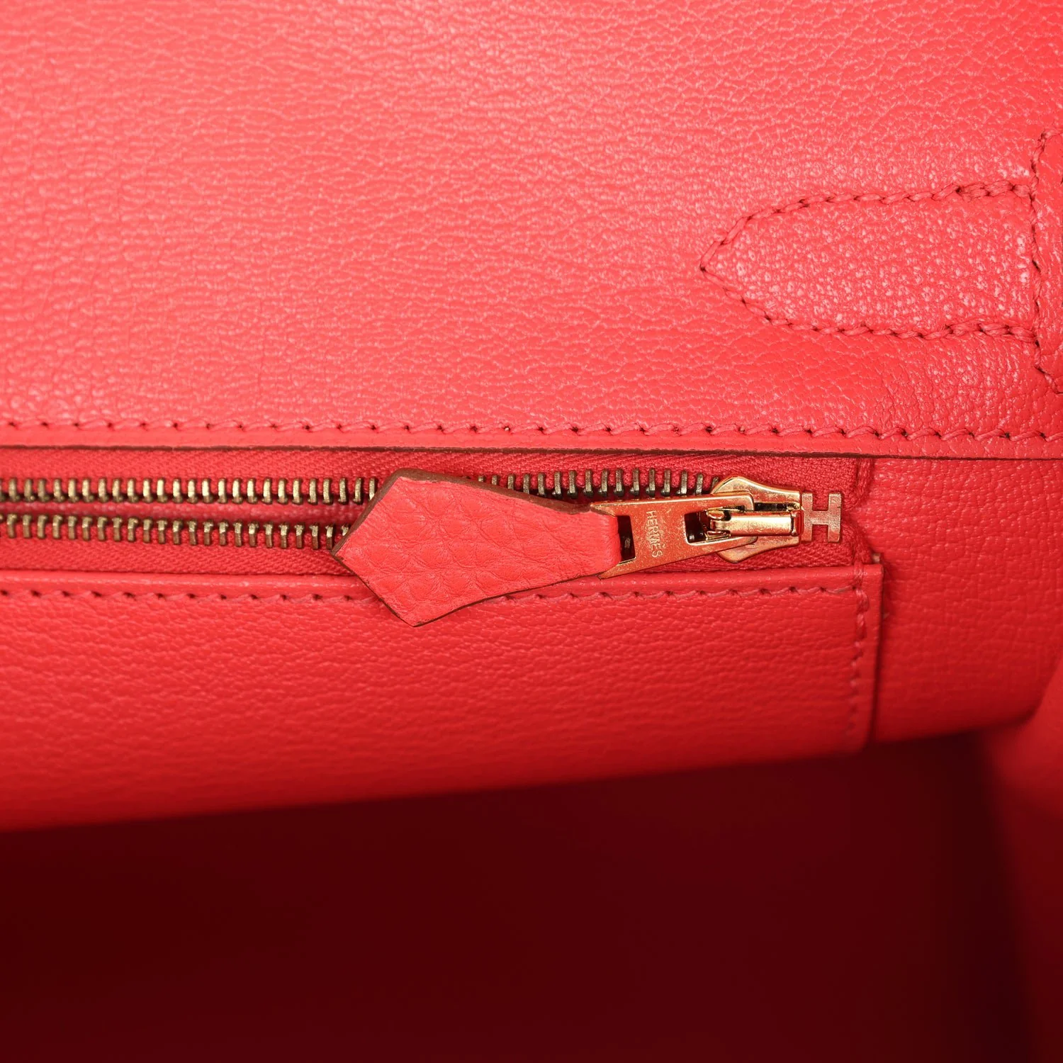 Pre-owned Hermes Birkin 30 Bougainvillea Clemence Gold Hardware