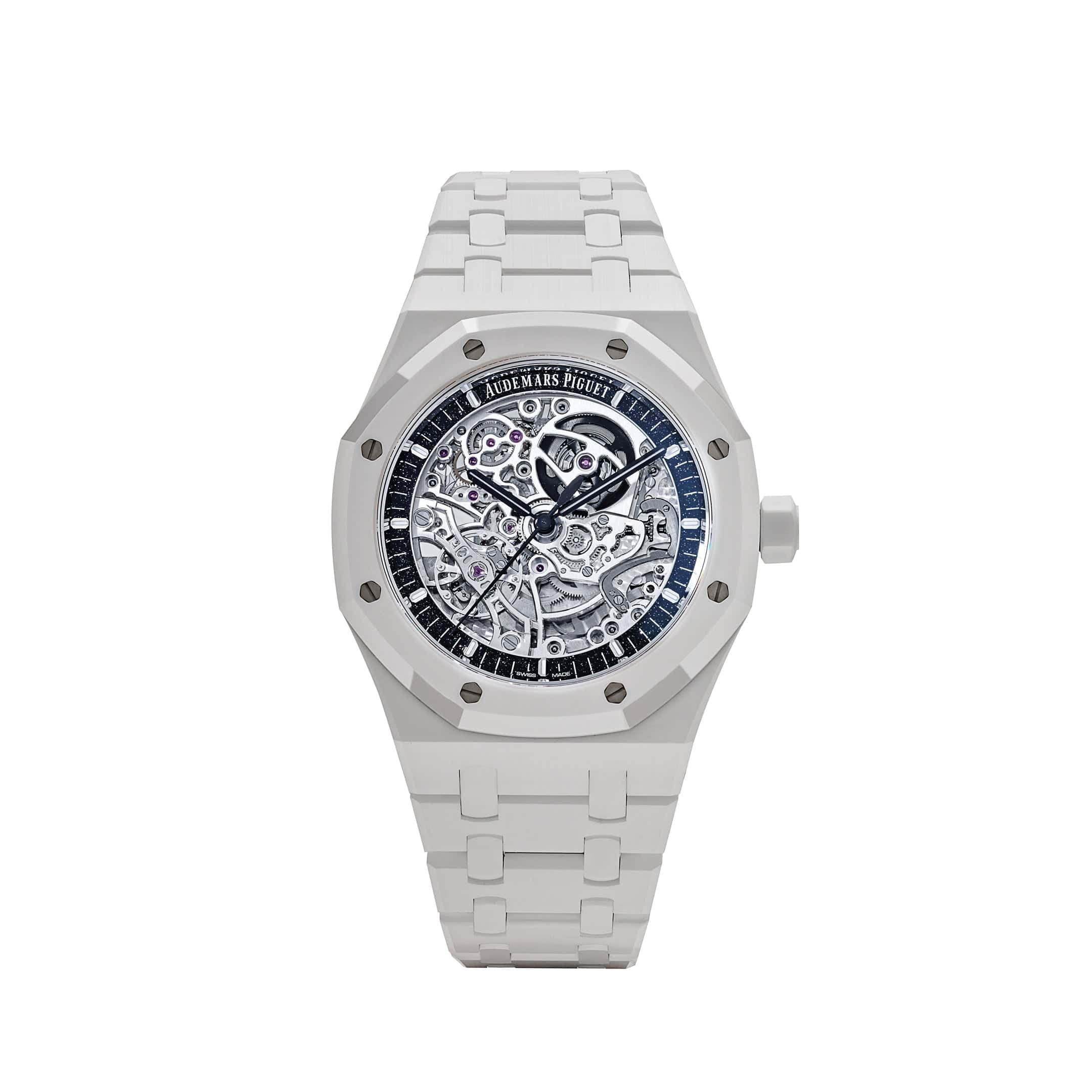 Audemars Piguet Royal Oak 15416CB.OO.1225CB.01 Double Balance Wheel Openworked White Ceramic Limited Edition of 30