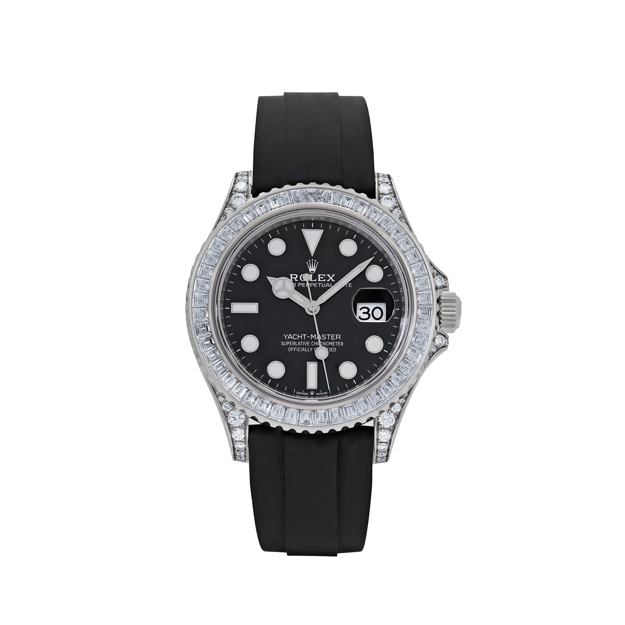 Rolex Yacht-Master 42 226679TBR White Gold Black Dial Diamond Bezel