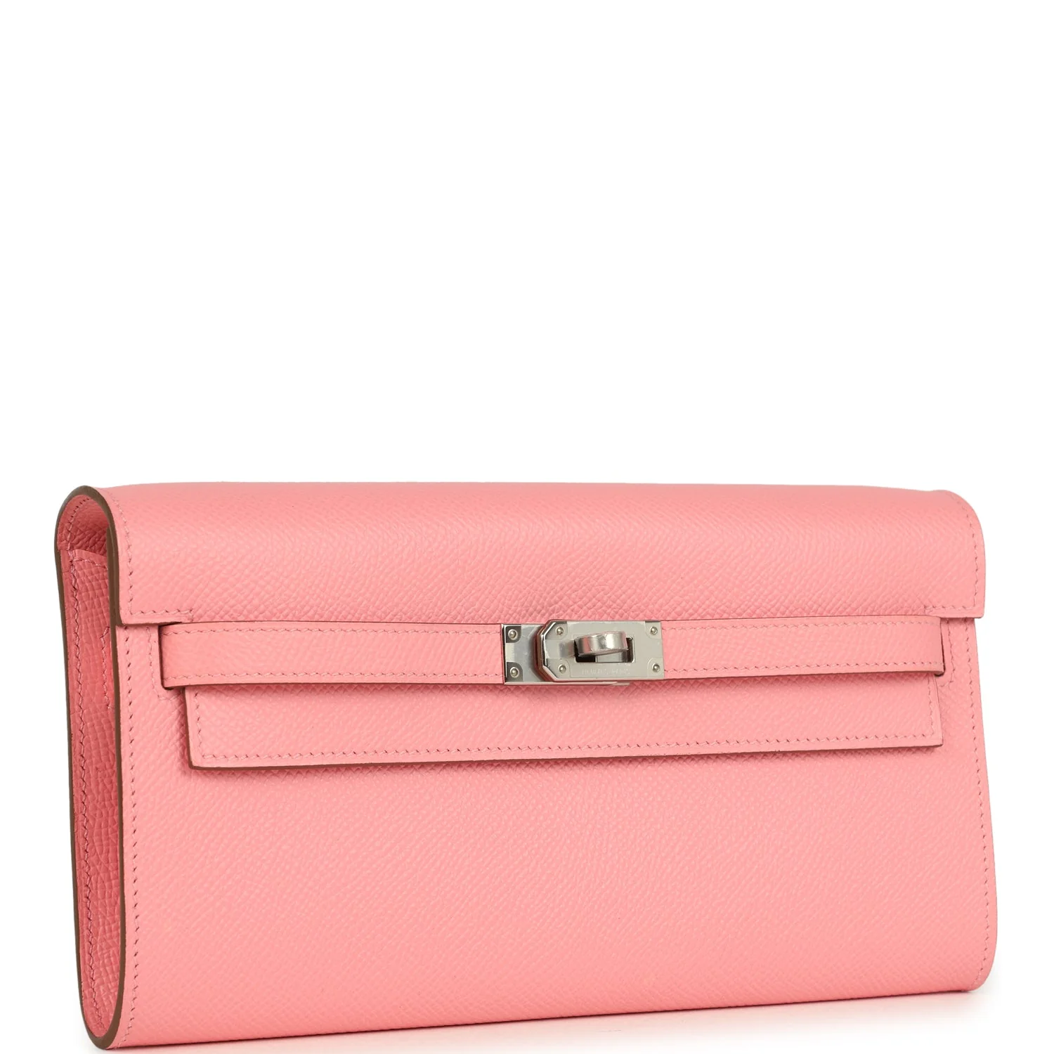 Hermes Kelly Wallet To Go Rose Confetti Epsom Palladium Hardware