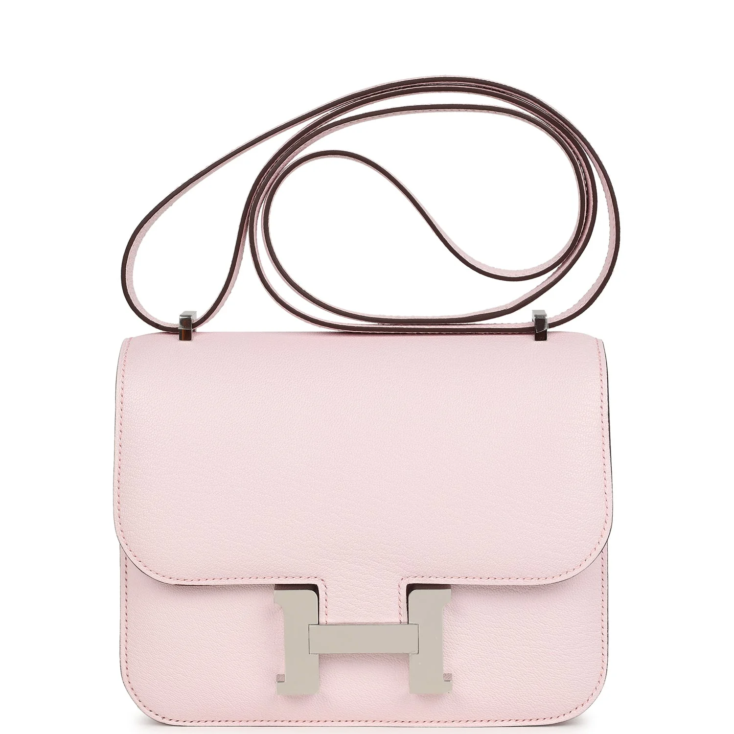 Hermes Constance 18 Rose Darling Chevre Mysore Palladium Hardware