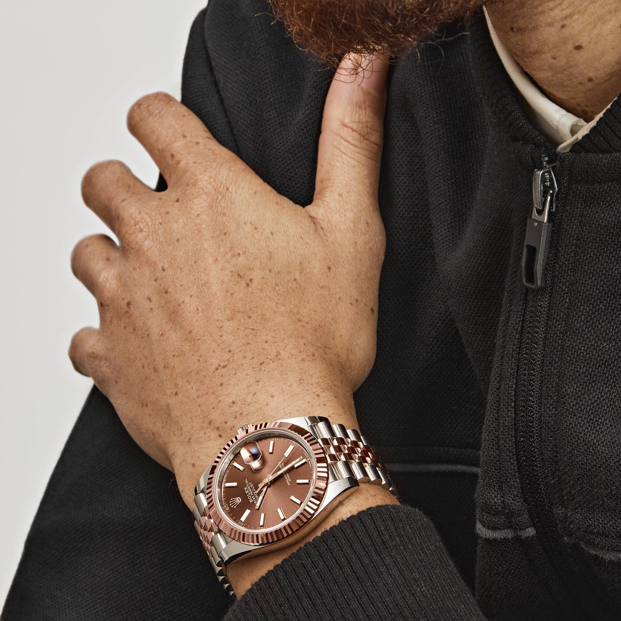 Rolex Datejust 41 126331 Two-Toned Rose Gold Stainless Steel Brown Dial (2023)