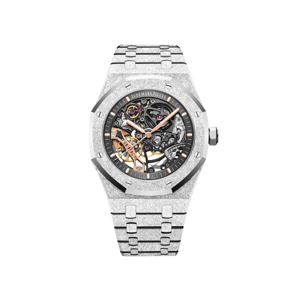 Audemars Piguet Royal Oak 15407BC.GG.1224BC.01 Double Balance Wheel Frosted Gold