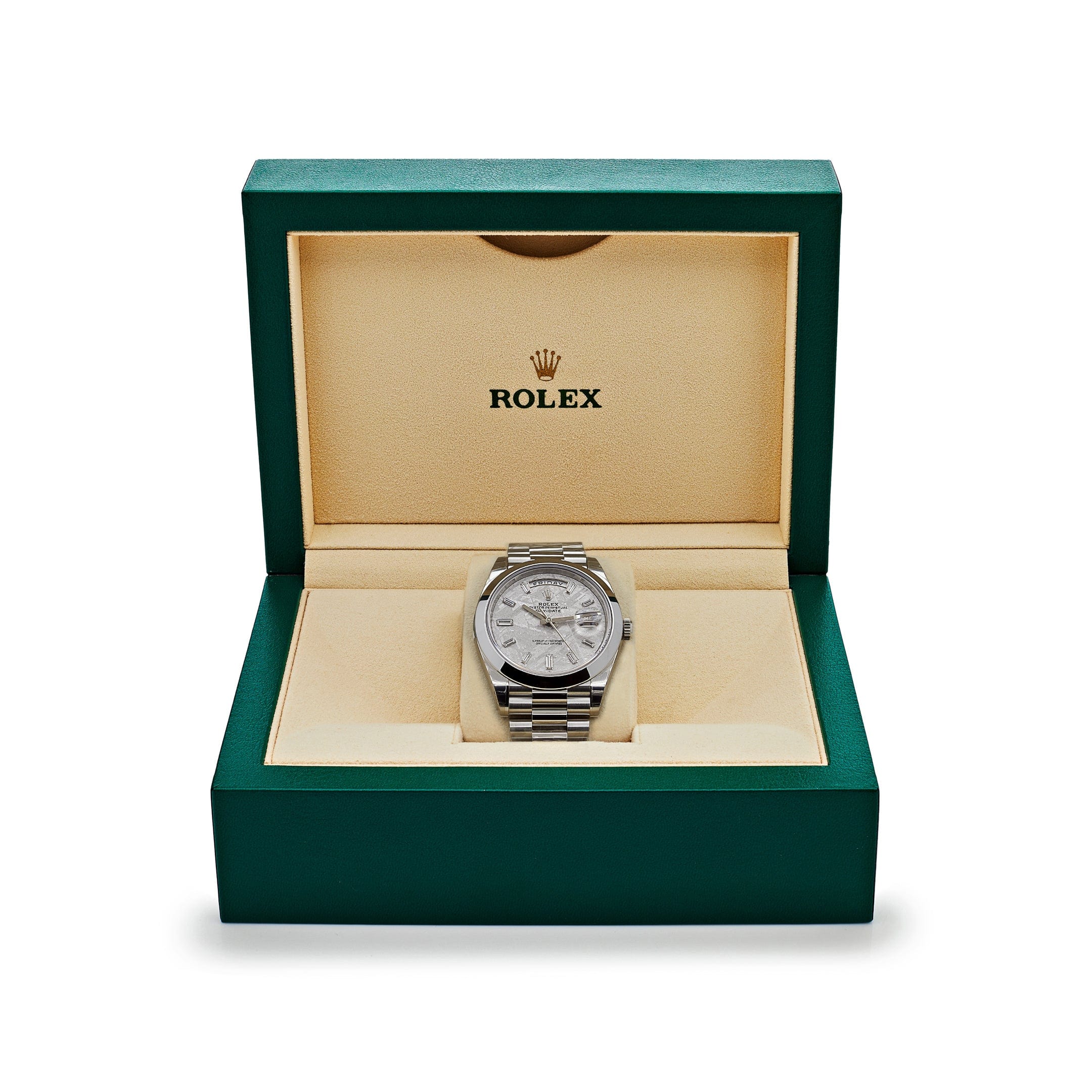 Rolex Day-Date 40 228206 Platinum Meteorite Diamond Dial