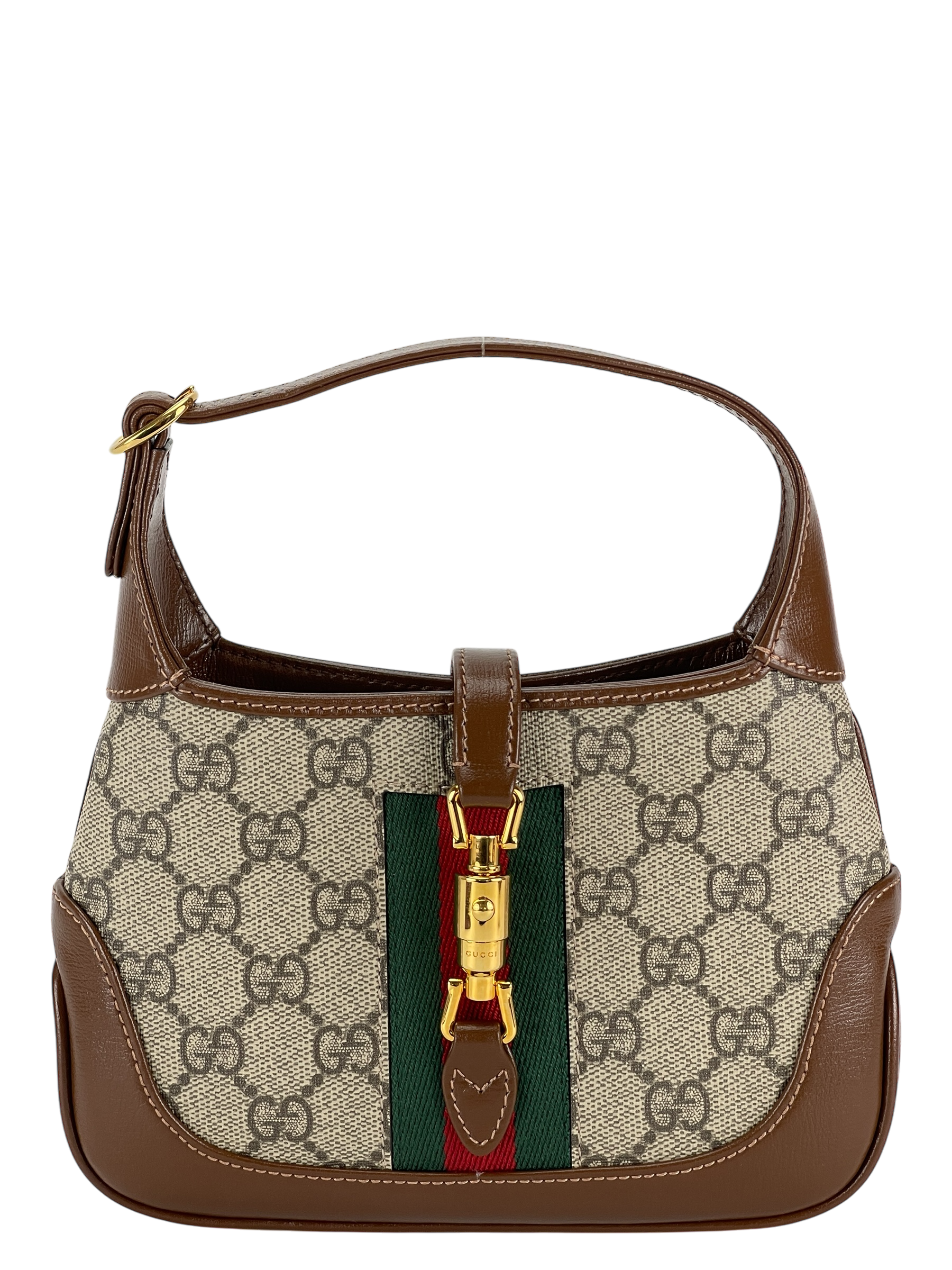 GUCCI - Jackie 1961 leather Canvas Shoulder bag
