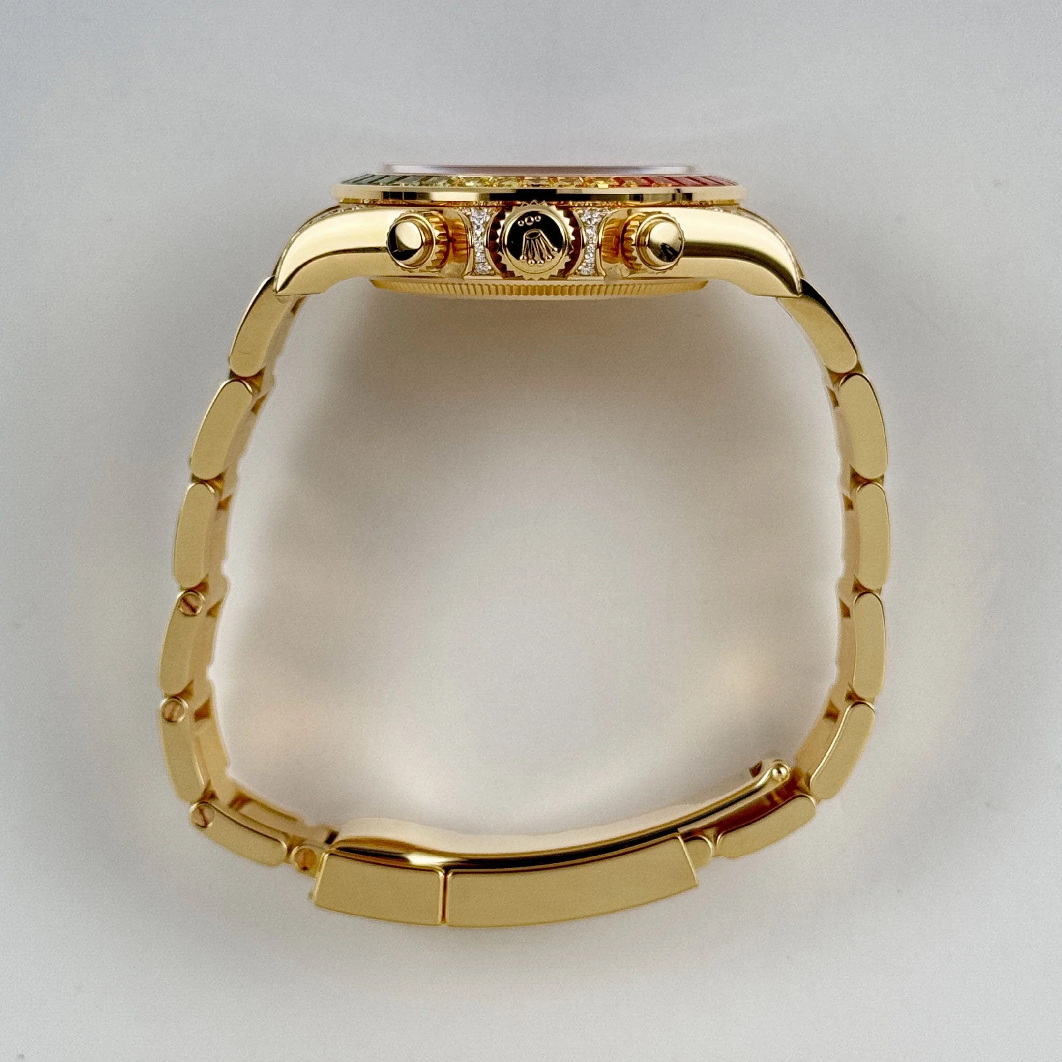 Rolex Daytona 126598RBOW 'Rainbow' Yellow Gold Black Dial Sapphire Bezel (2025)