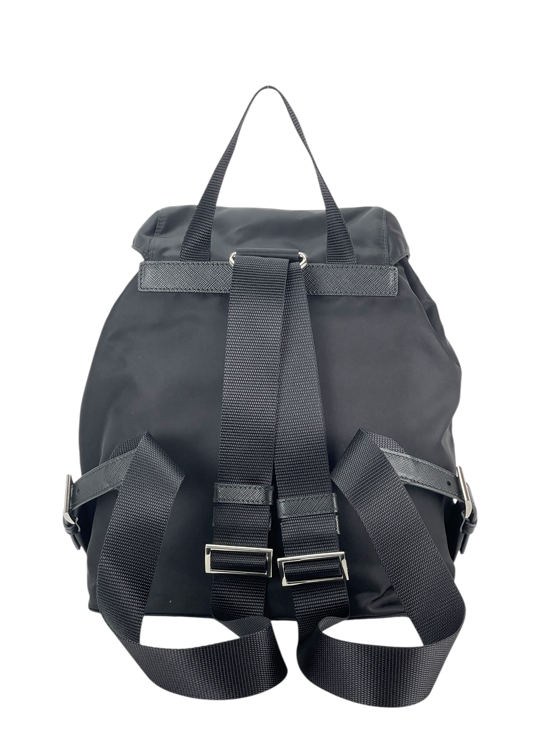 PRADA - Black Re-Nylon Backbag Small