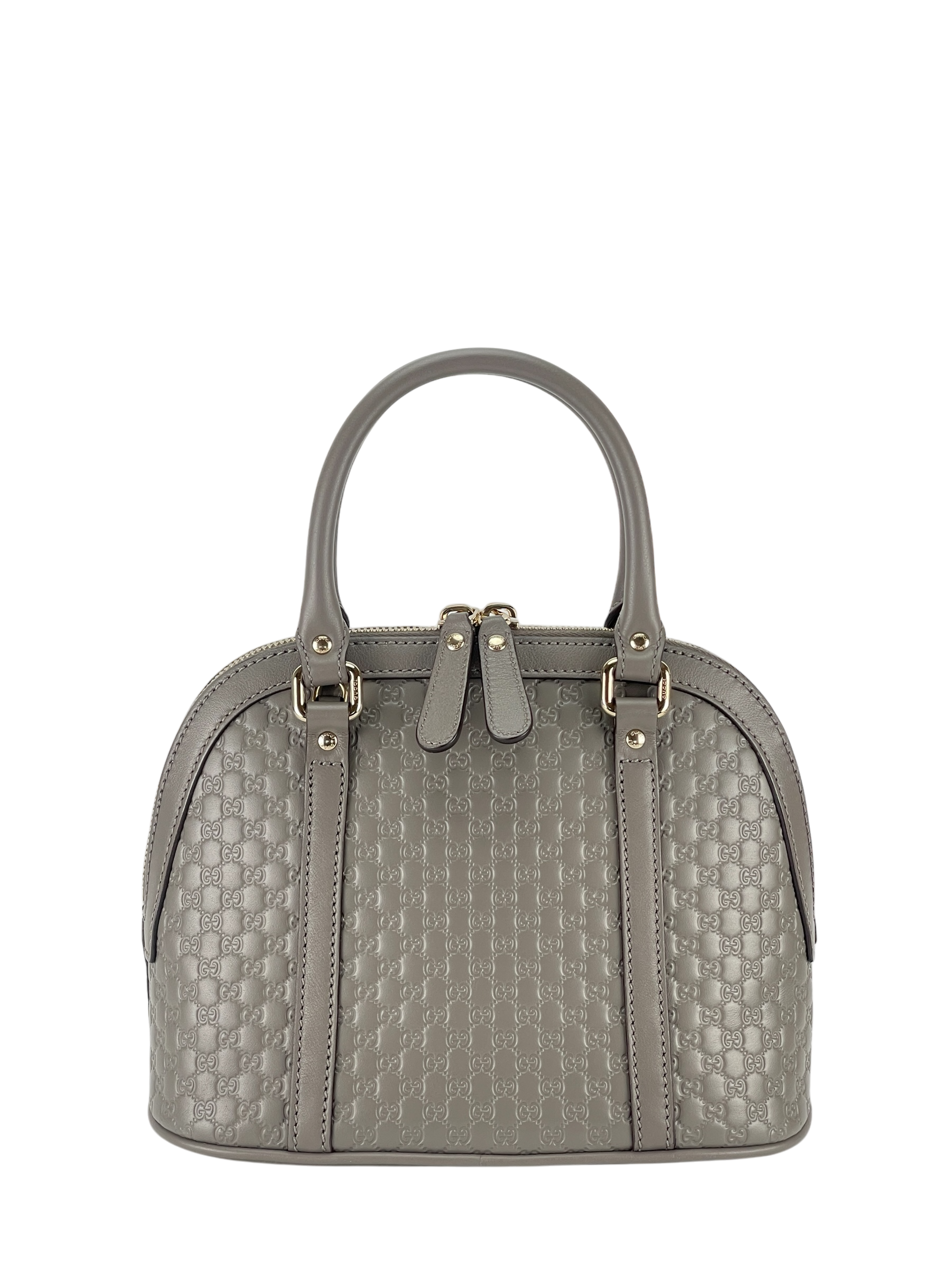 GUCCI - Grey GG 2way Micro Shima Shoulder bag