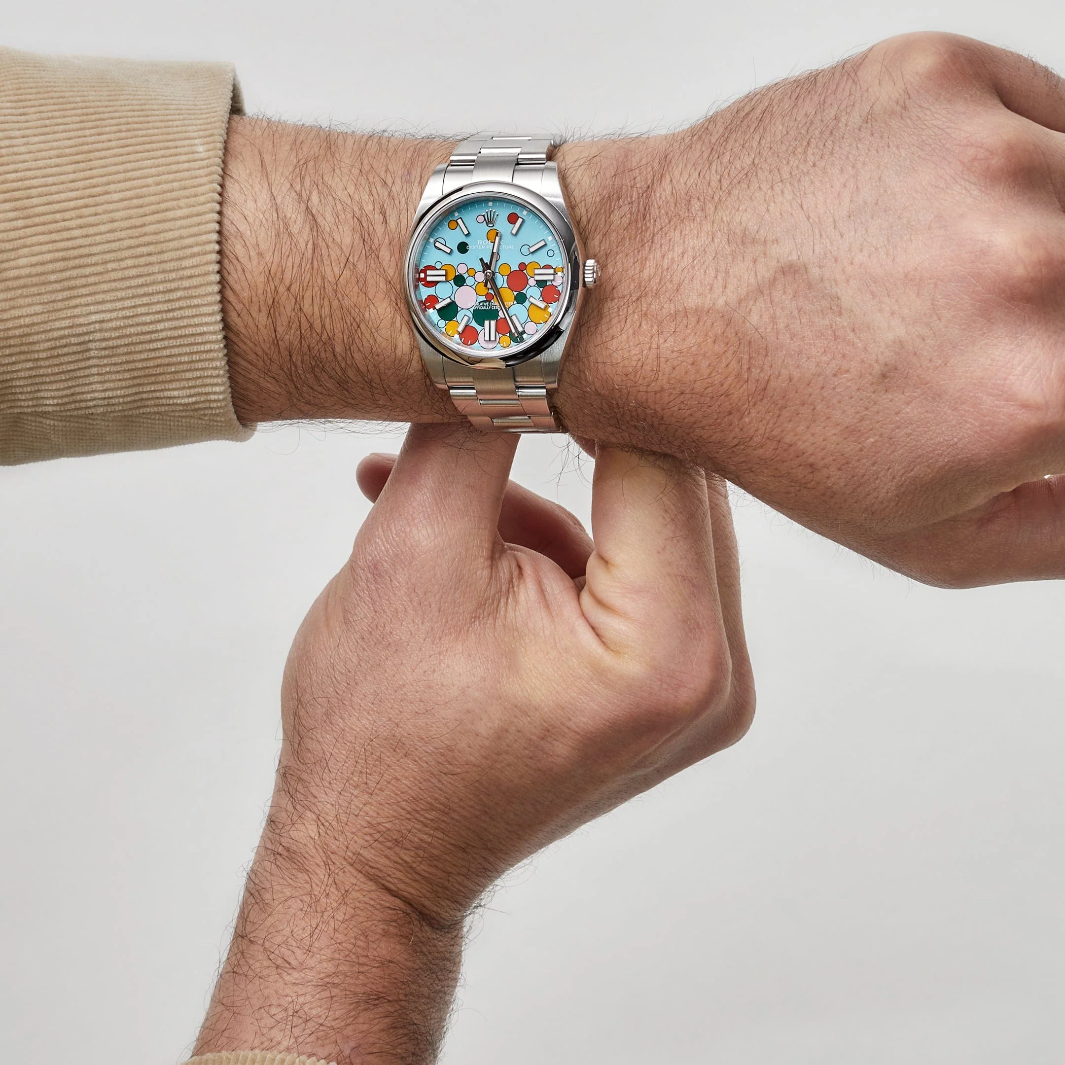 Rolex Oyster Perpetual 36 126000 Stainless Steel 'Celebration Motif' Dial (2024)