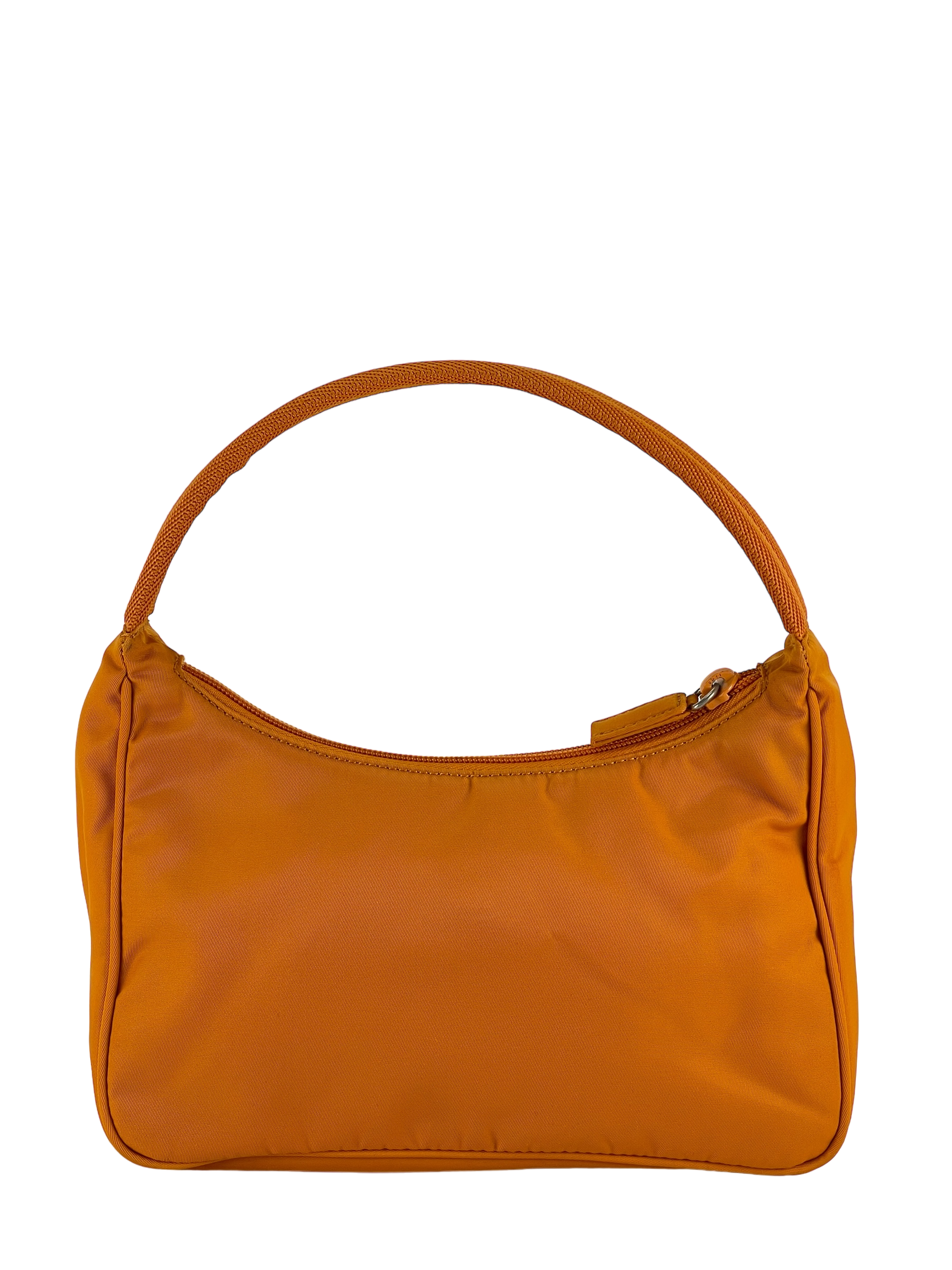 PRADA - Orange Nylon Hobo Bag