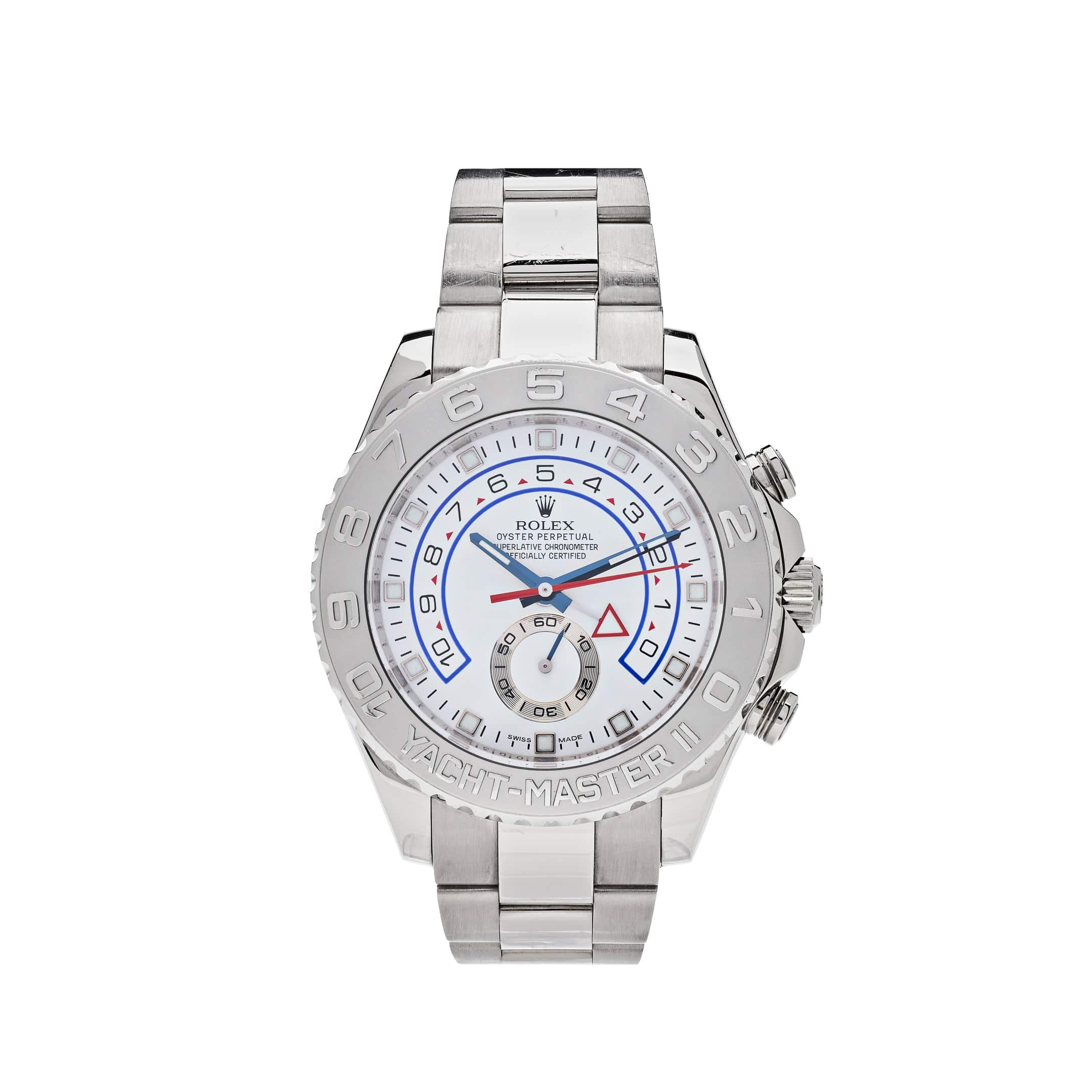 Rolex Yacht-Master II 116689 White Gold Platinum White Dial