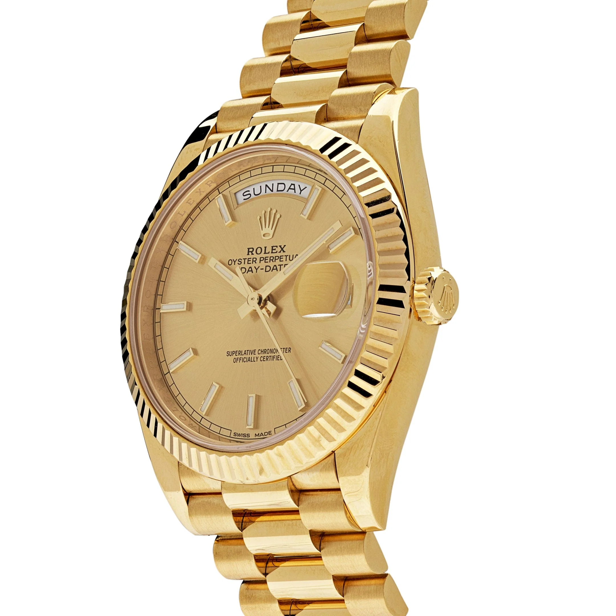 Rolex Day-Date 40 228238 Yellow Gold Champagne Dial