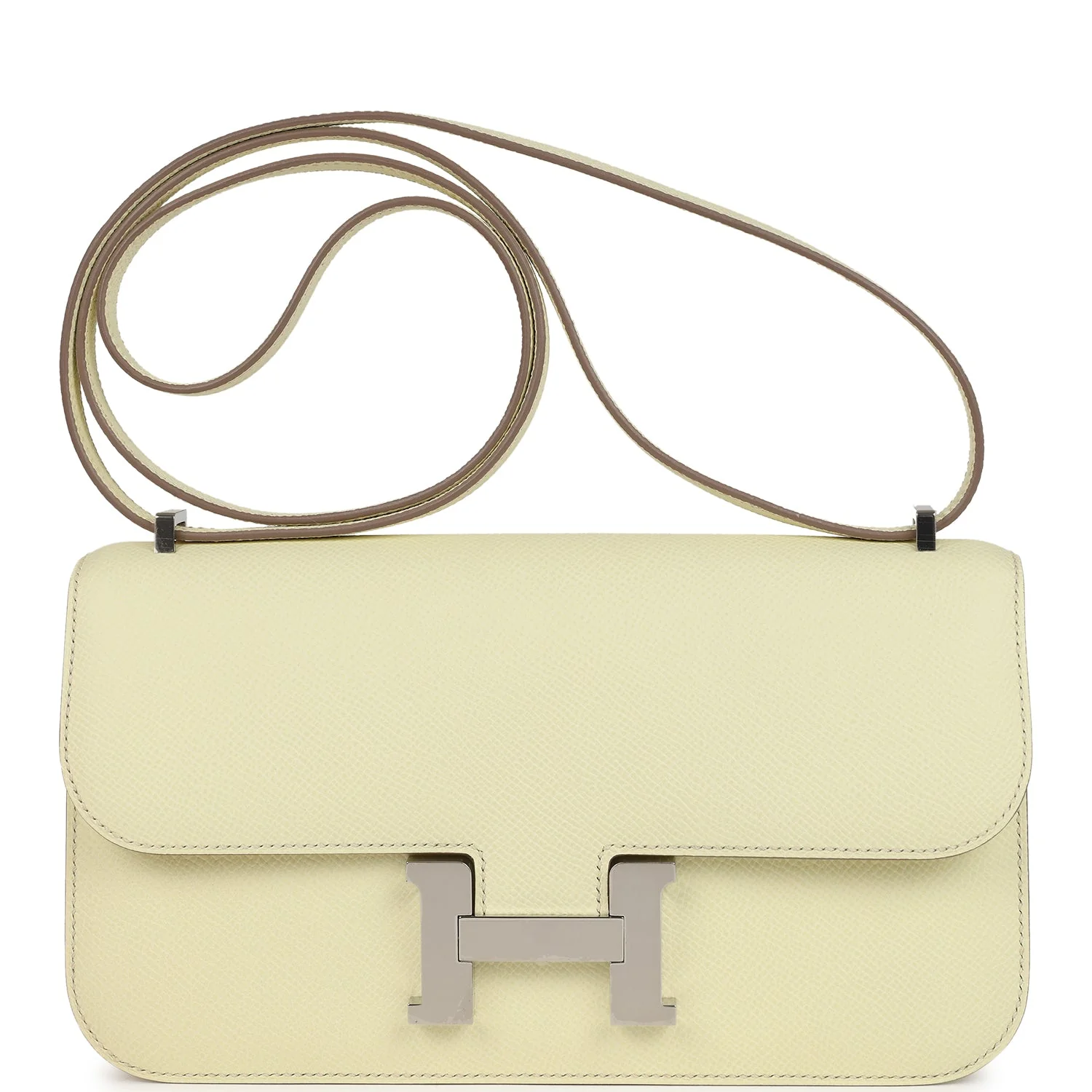 Hermes Constance Elan Jaune Milton Epsom Palladium Hardware