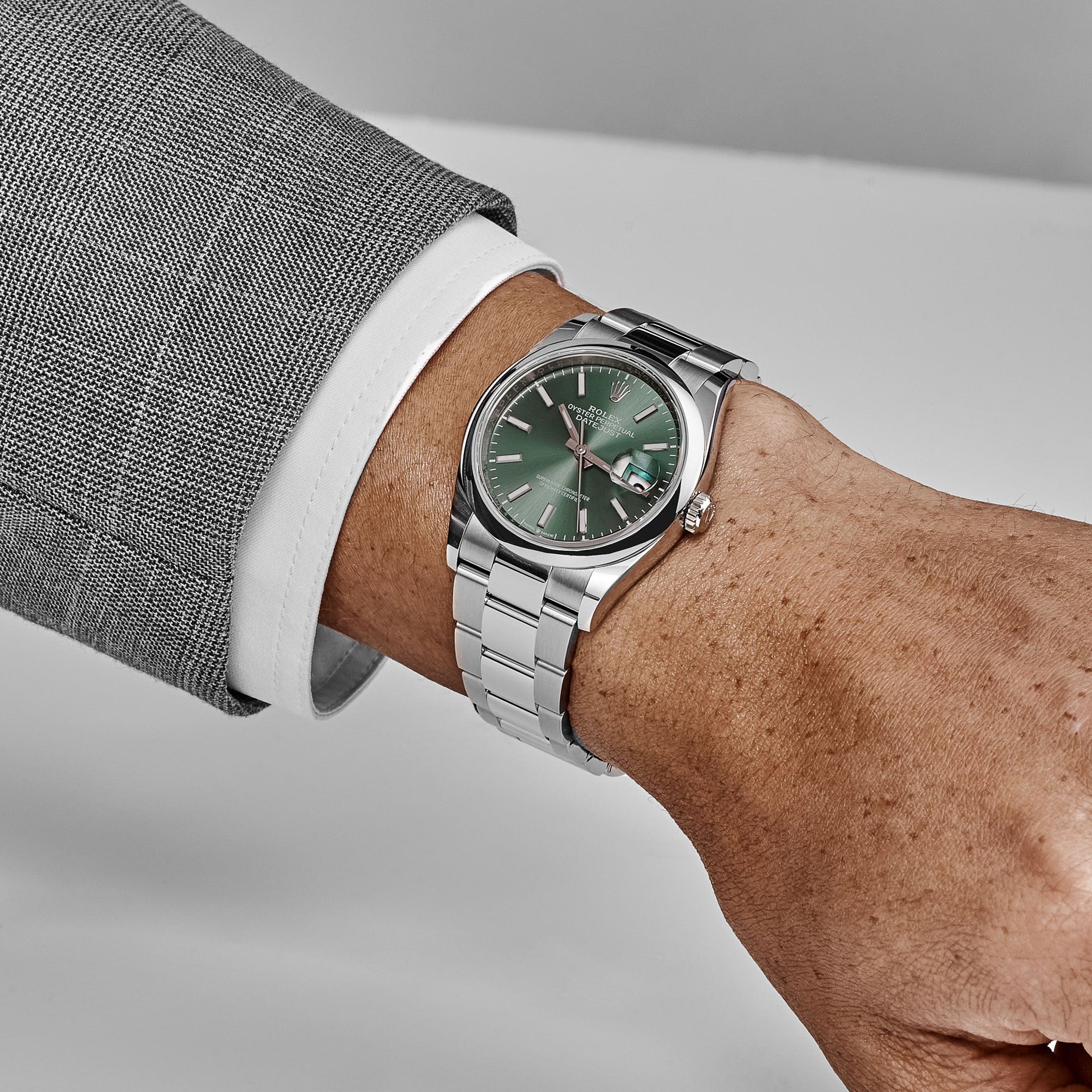 Rolex Datejust 36 126200 Stainless Steel Mint Green Dial Oyster (2025)