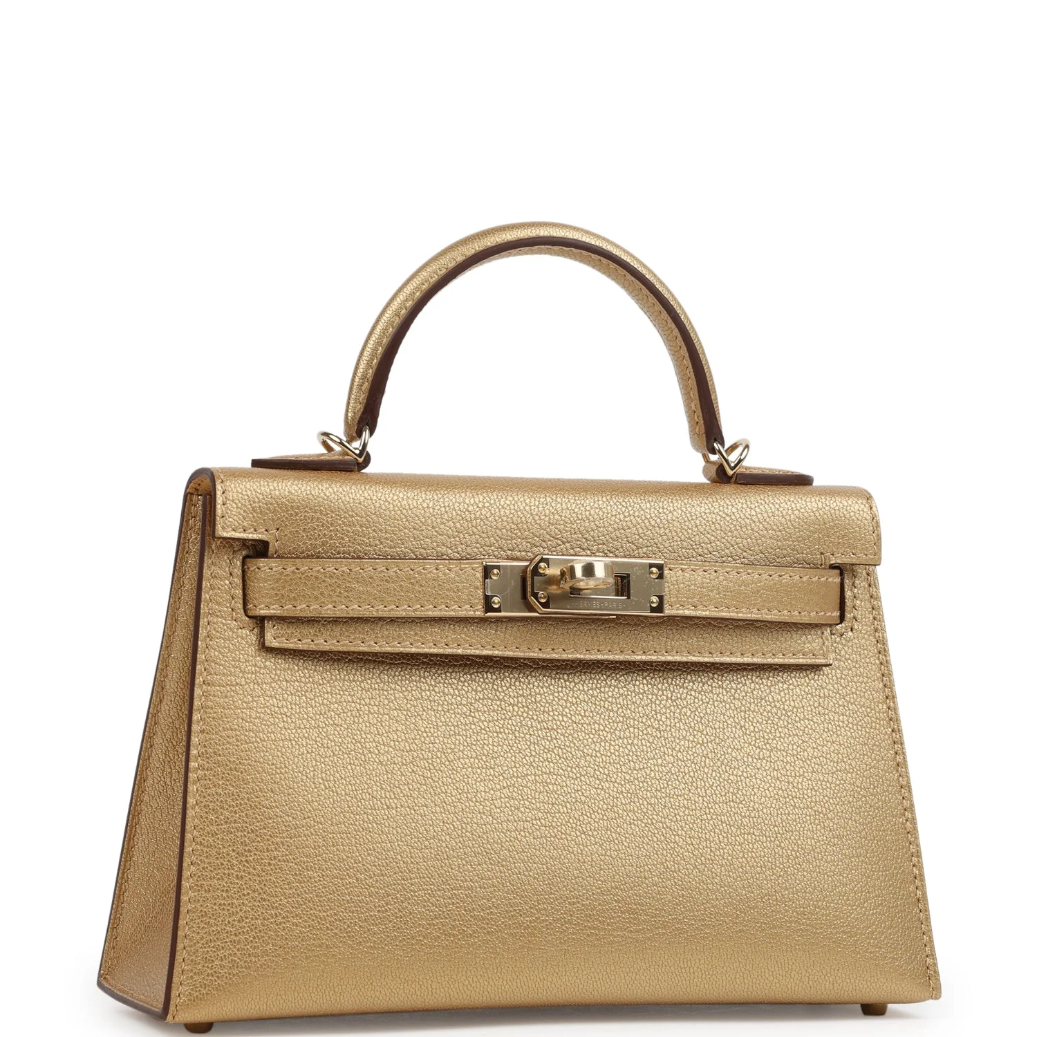 Hermes Kelly Sellier 20 Dore Chevre Chamkilight Permabrass Hardware