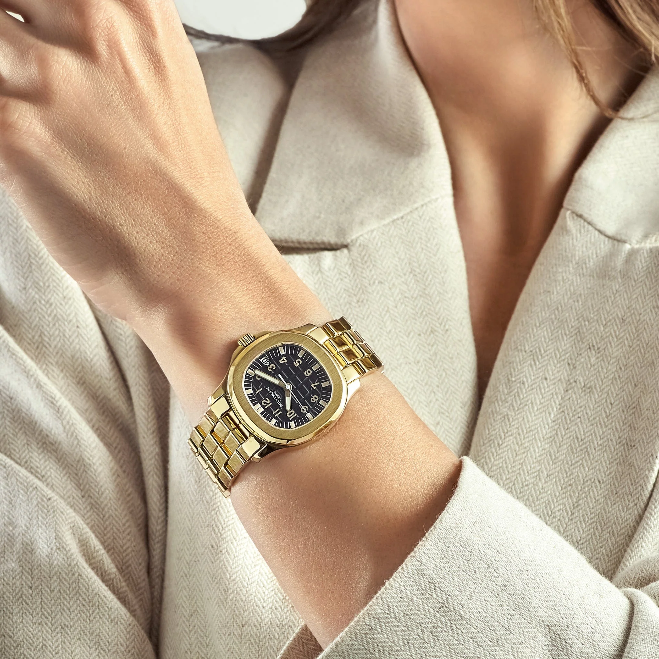 Patek Philippe Aquanaut 5066/1J Yellow Gold Black Dial (2003)