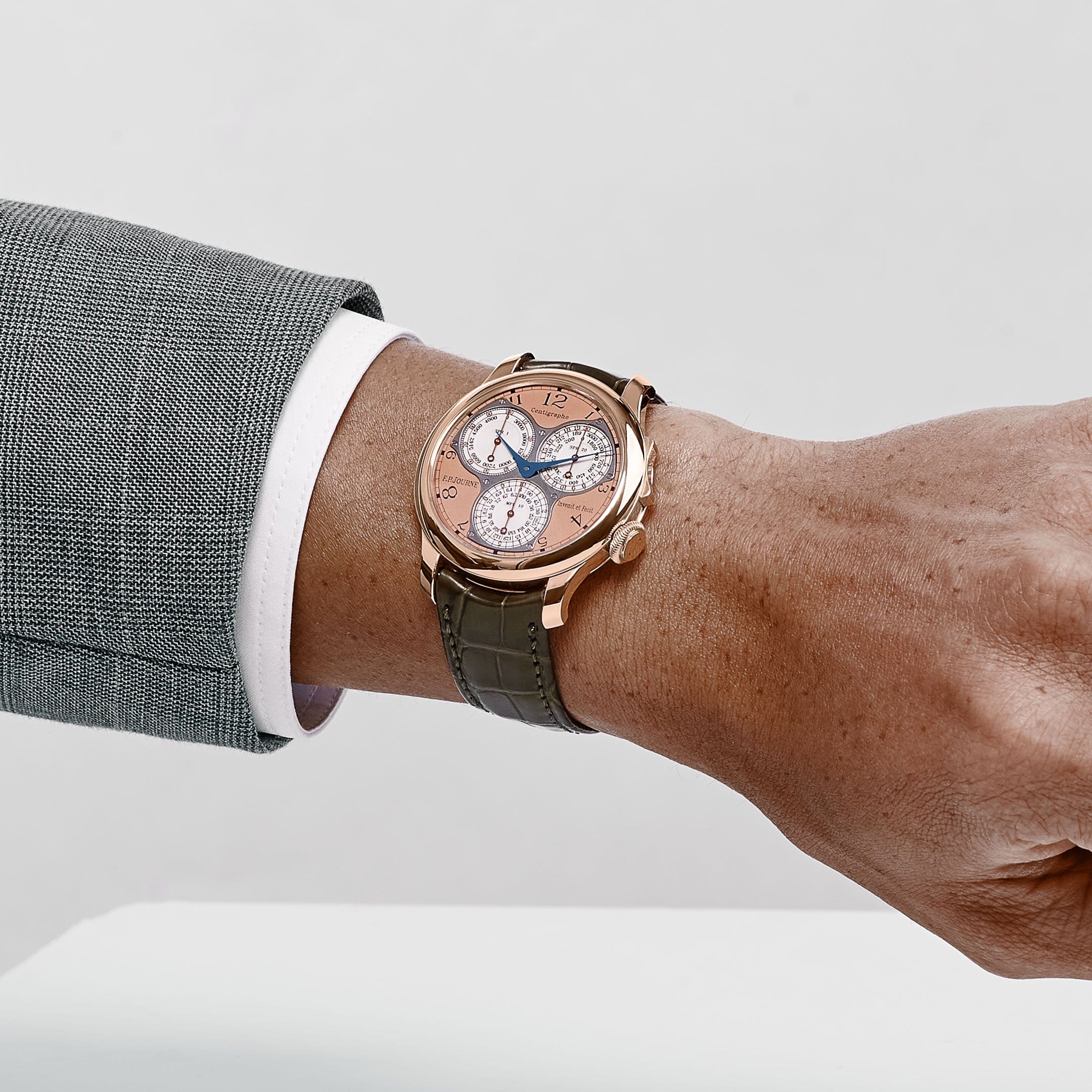 F.P.Journe Centigraphe Souverain Ref. CT Rose Gold Salmon Dial