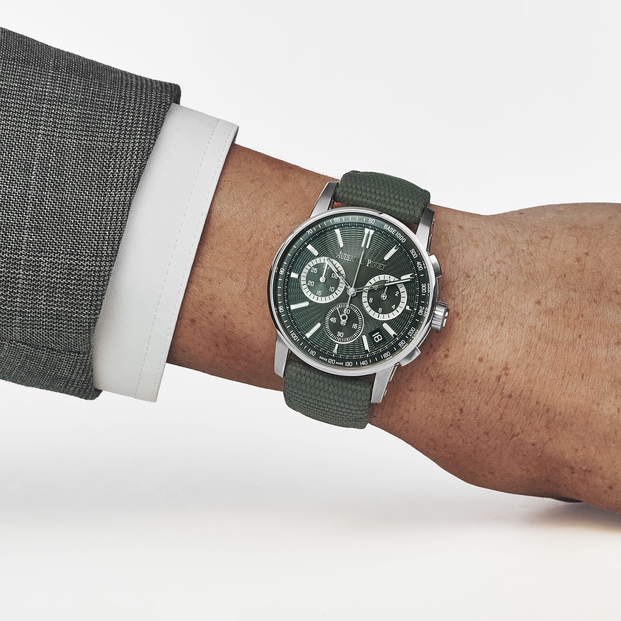 Audemars Piguet Code 11.59 Chronograph 26393ST.OO.A056KB.01 Stainless Steel Green Dial (2023)