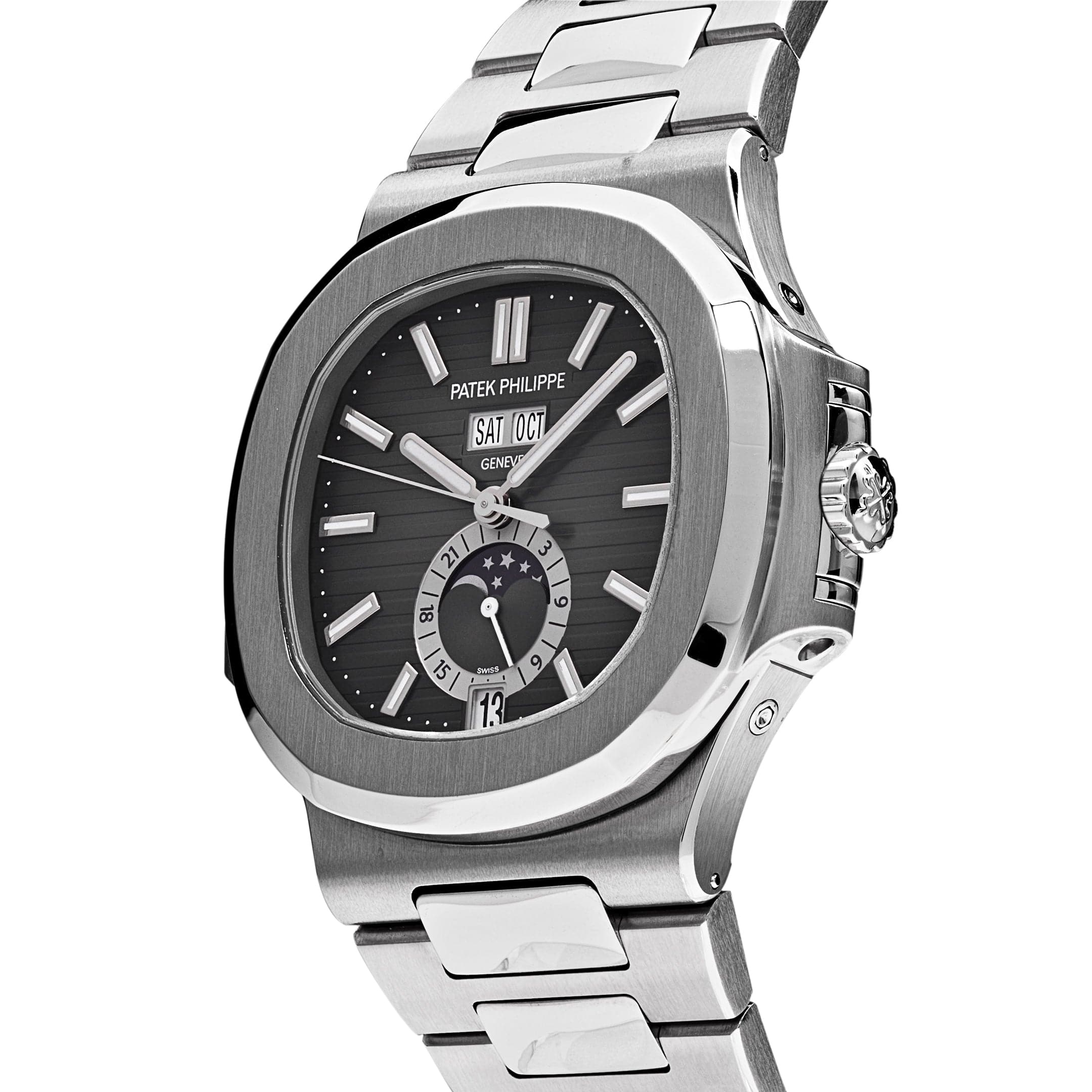Patek Philippe Nautilus 5726/1A-001 Annual Calendar Moon Phases Stainless Steel