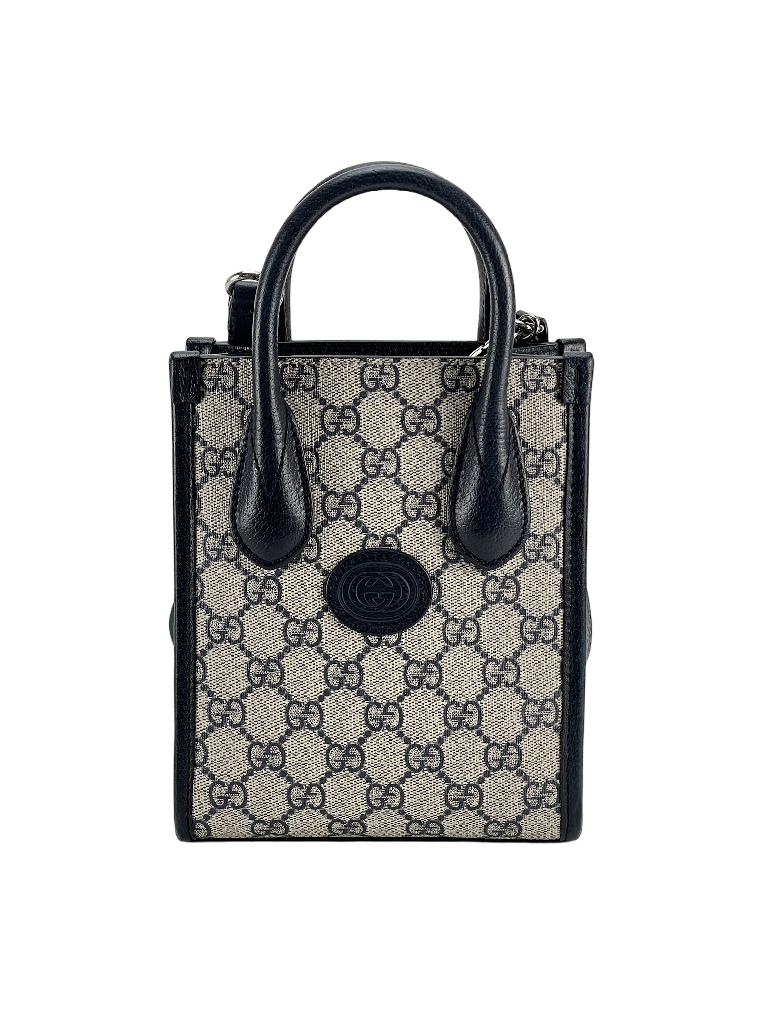 GUCCI - Mini GG Supreme Interlocking Tote Bag