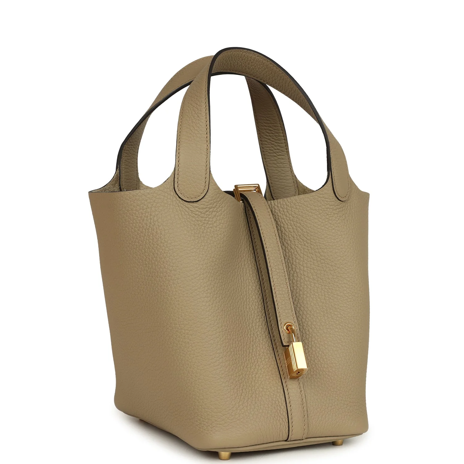 Hermes Picotin Lock 18 Beige Marfa Clemence Gold Hardware