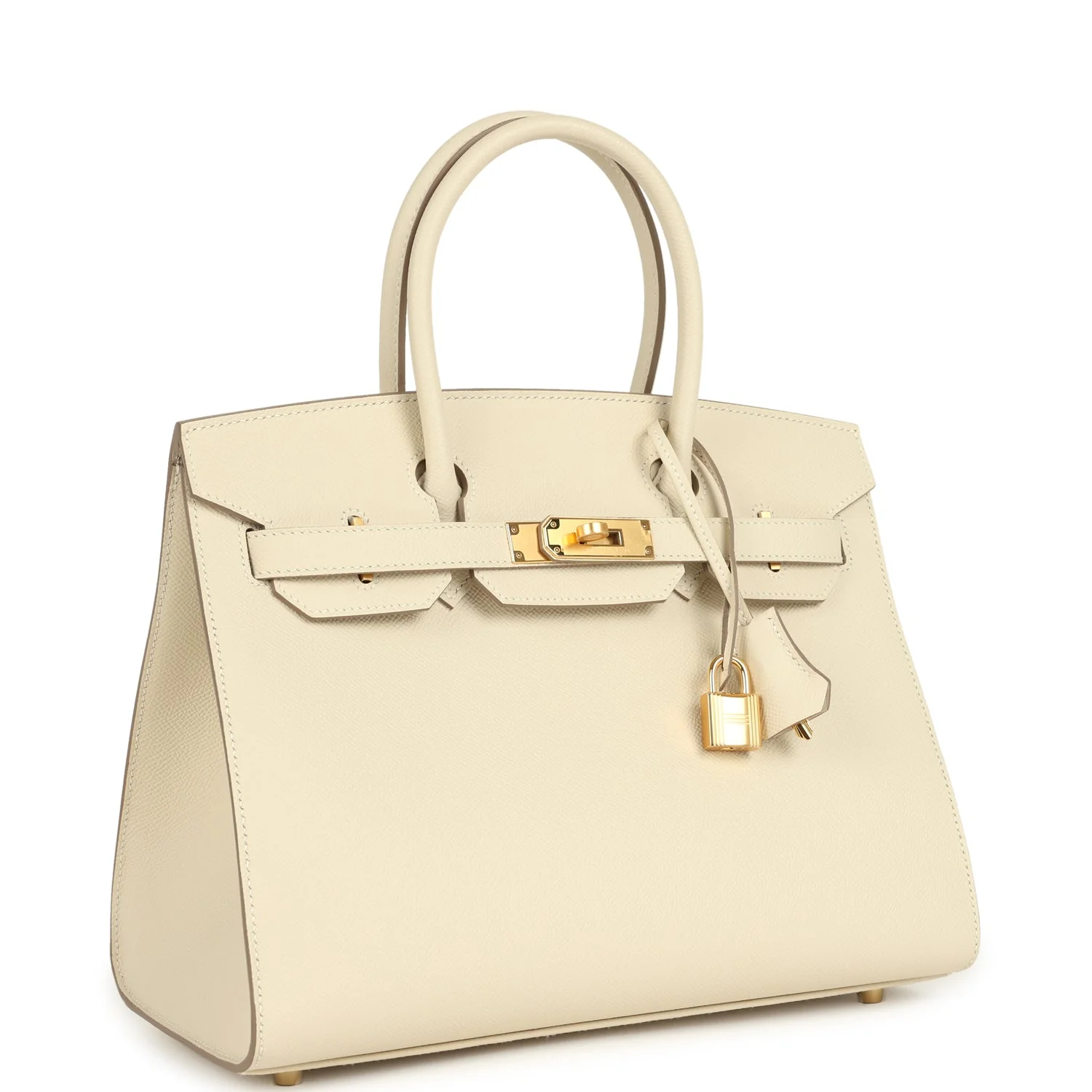Hermes Birkin Sellier 30 Craie Epsom Gold Hardware