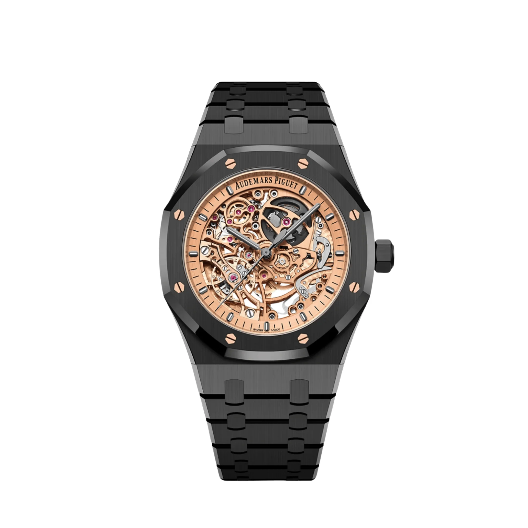Audemars Piguet Royal Oak 15416CE.OO.1225CE.02 Double Balance Wheel Black Ceramic Openworked Dial Limited Edition of 150
