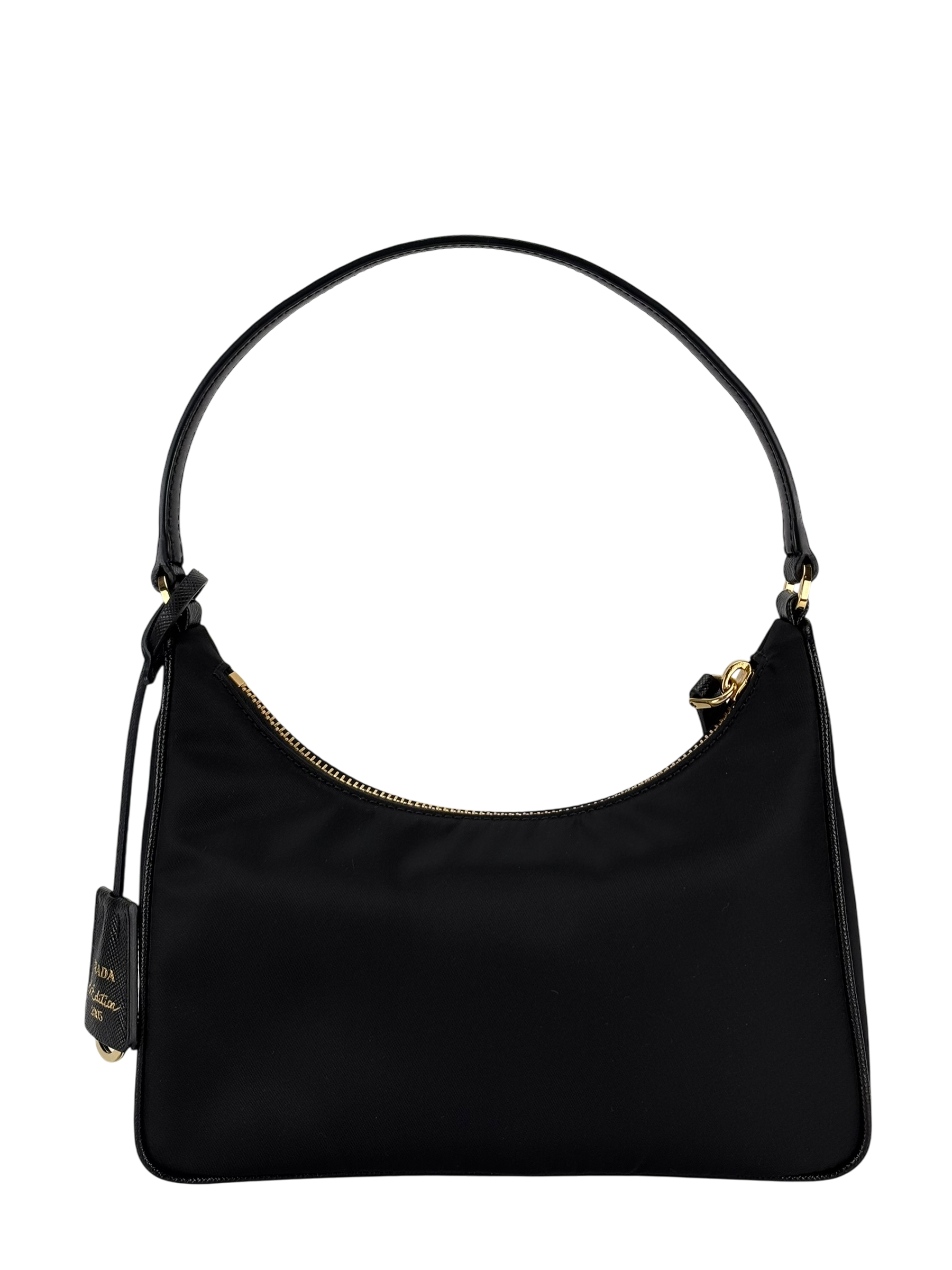 PRADA - Black 2way Nylon Hobo Bag