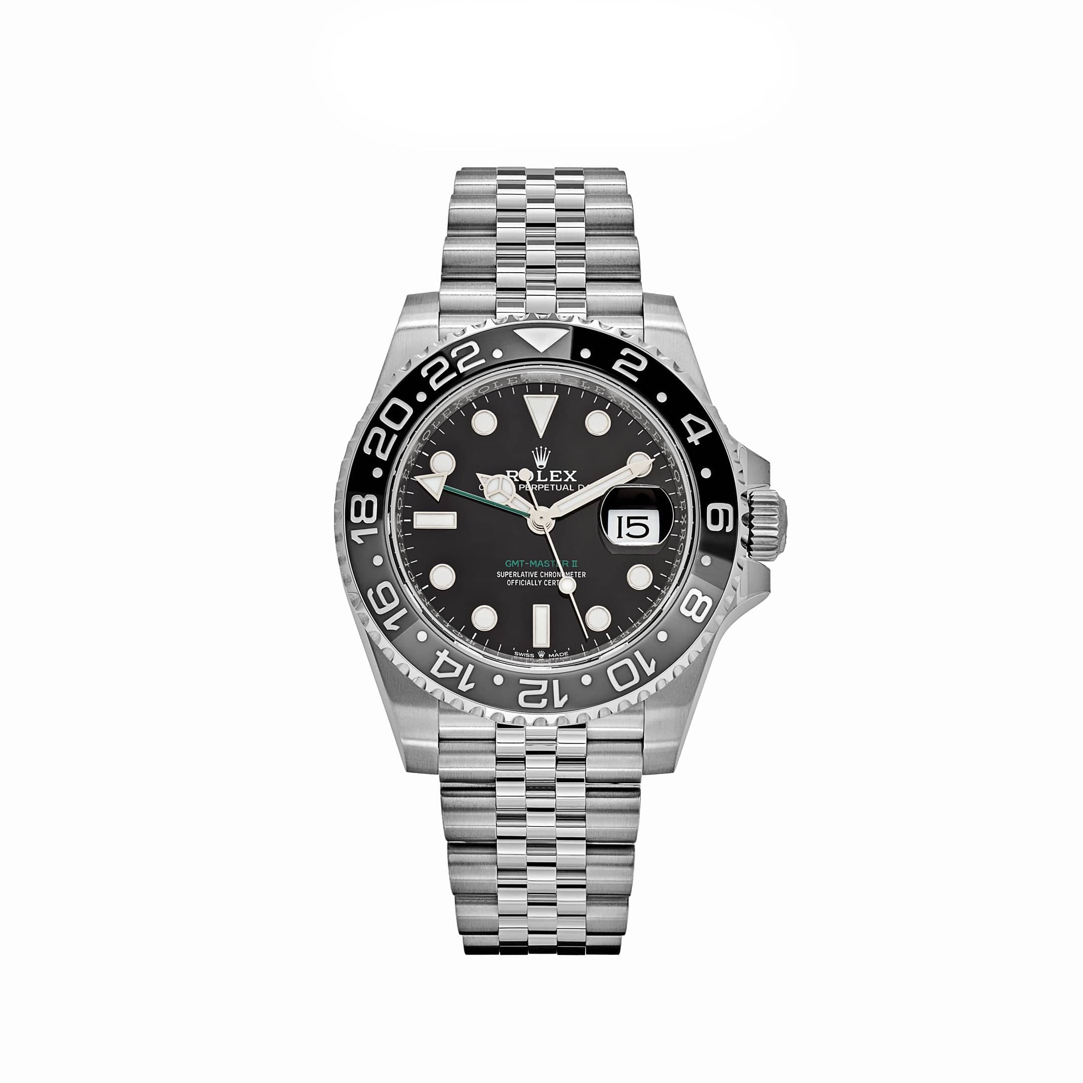 Rolex GMT-Master II 126710GRNR 'Bruce Wayne' Stainless Steel Black Dial Jubilee