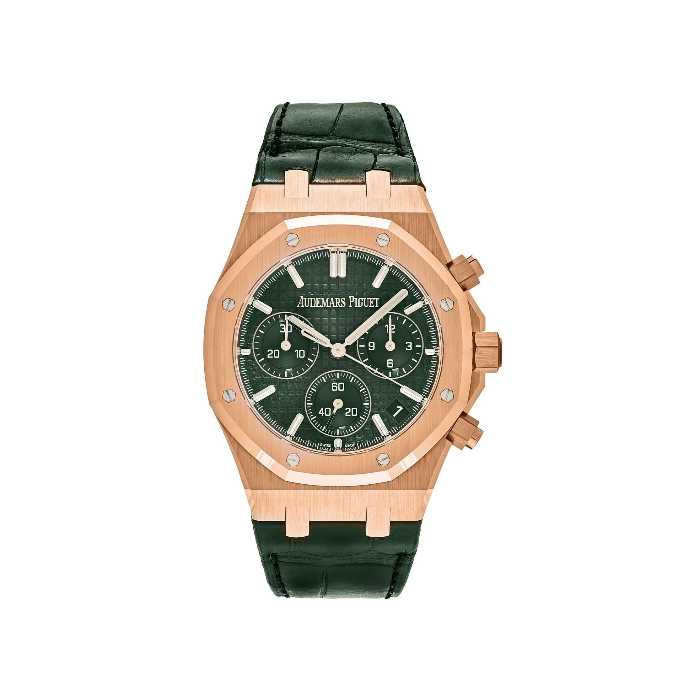Audemars Piguet Royal Oak 26240OR.OO.D404CR.02 Chronograph Rose Gold Green Dial (2023)