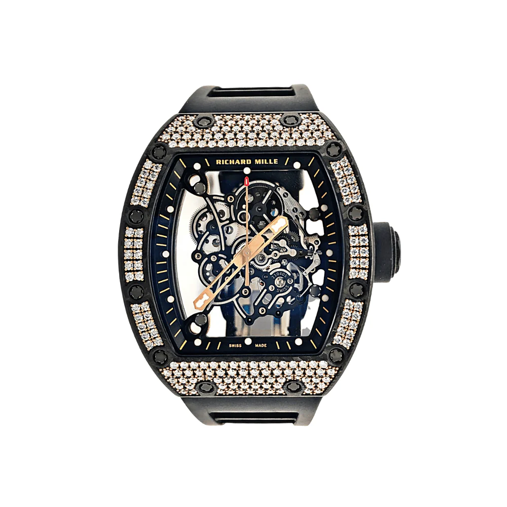 Richard Mille RM 055 Bubba Watson Diamonds Rose Gold Carbon TPT Limited Edition of 50