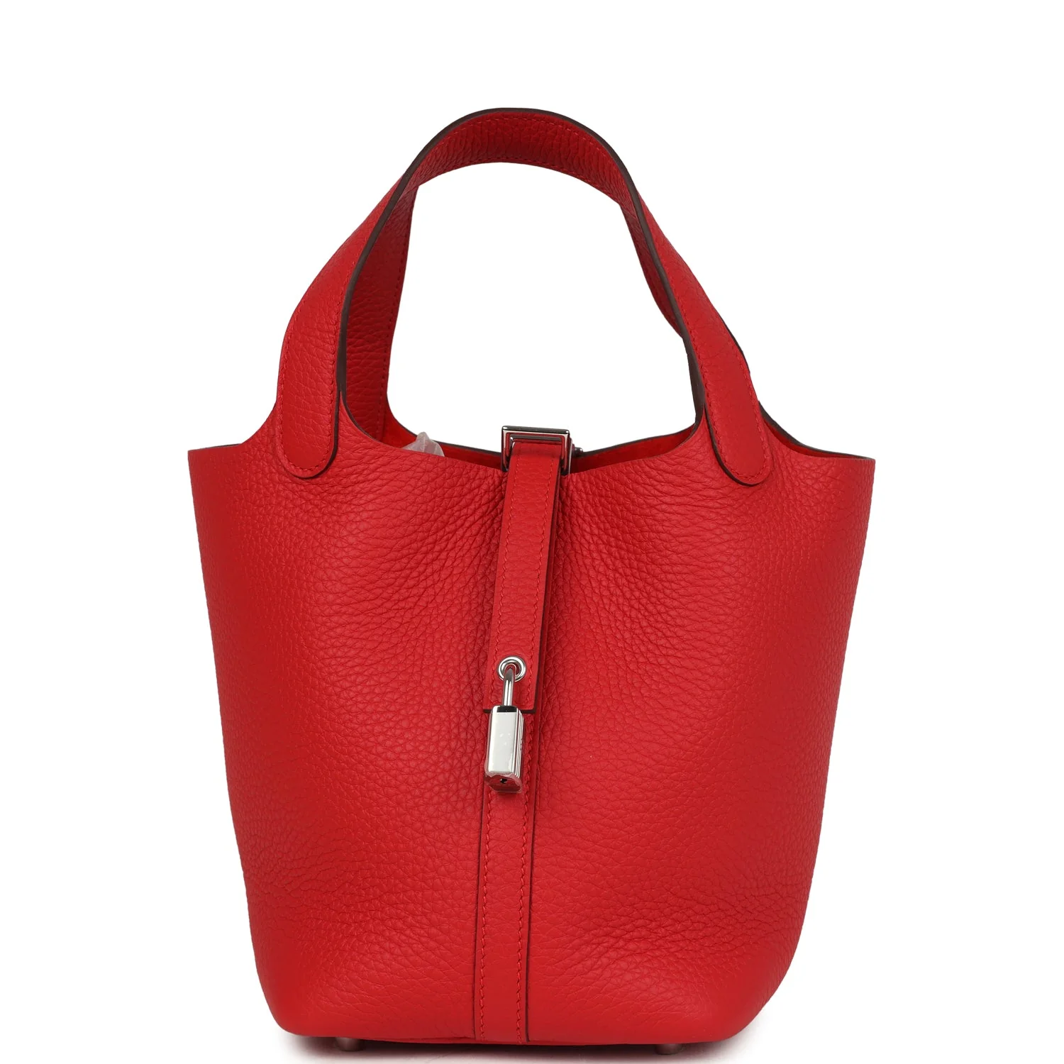 Hermes Picotin Lock 18 Rouge Radieux Clemence Palladium Hardware