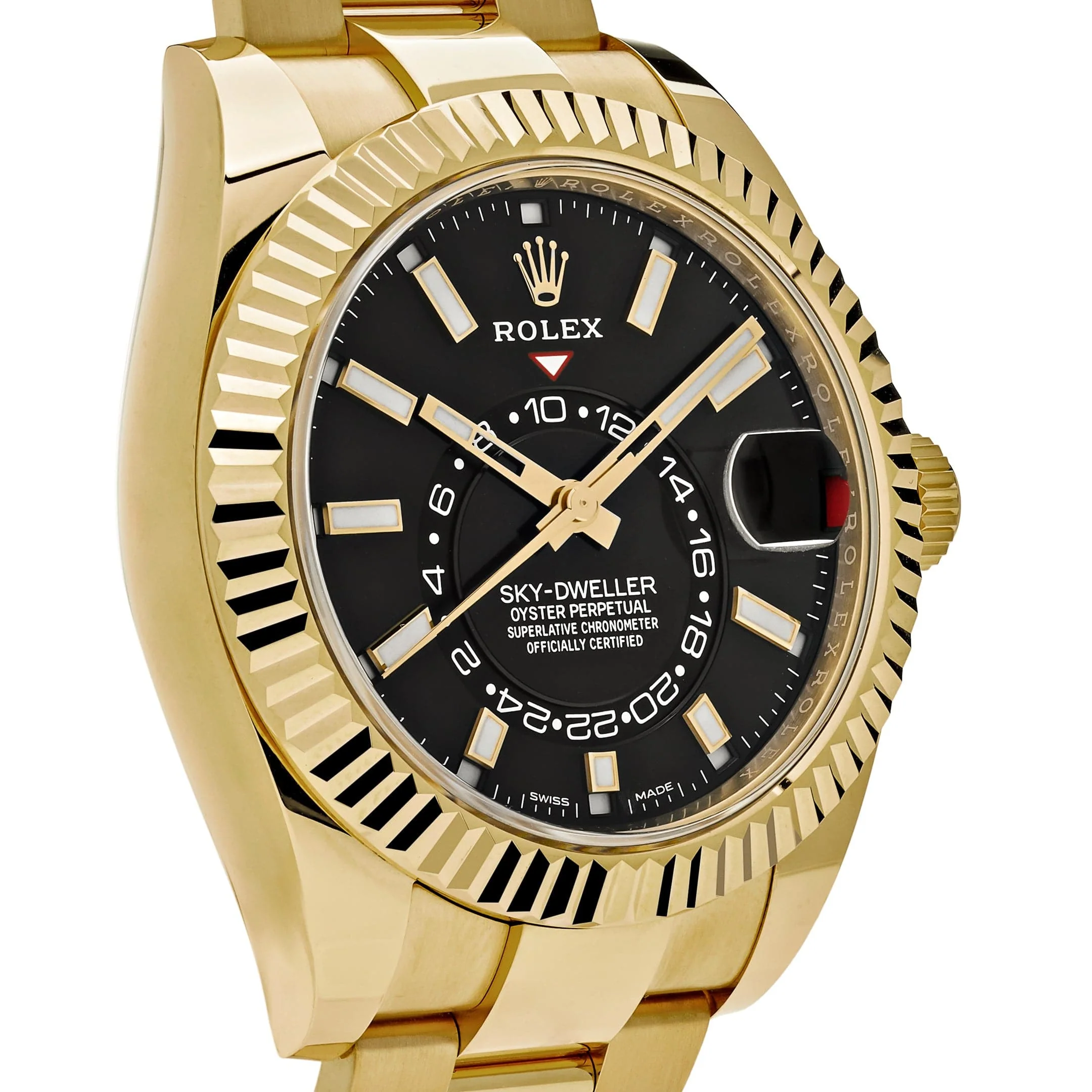 Rolex Sky-Dweller 336938 Yellow Gold Black Dial
