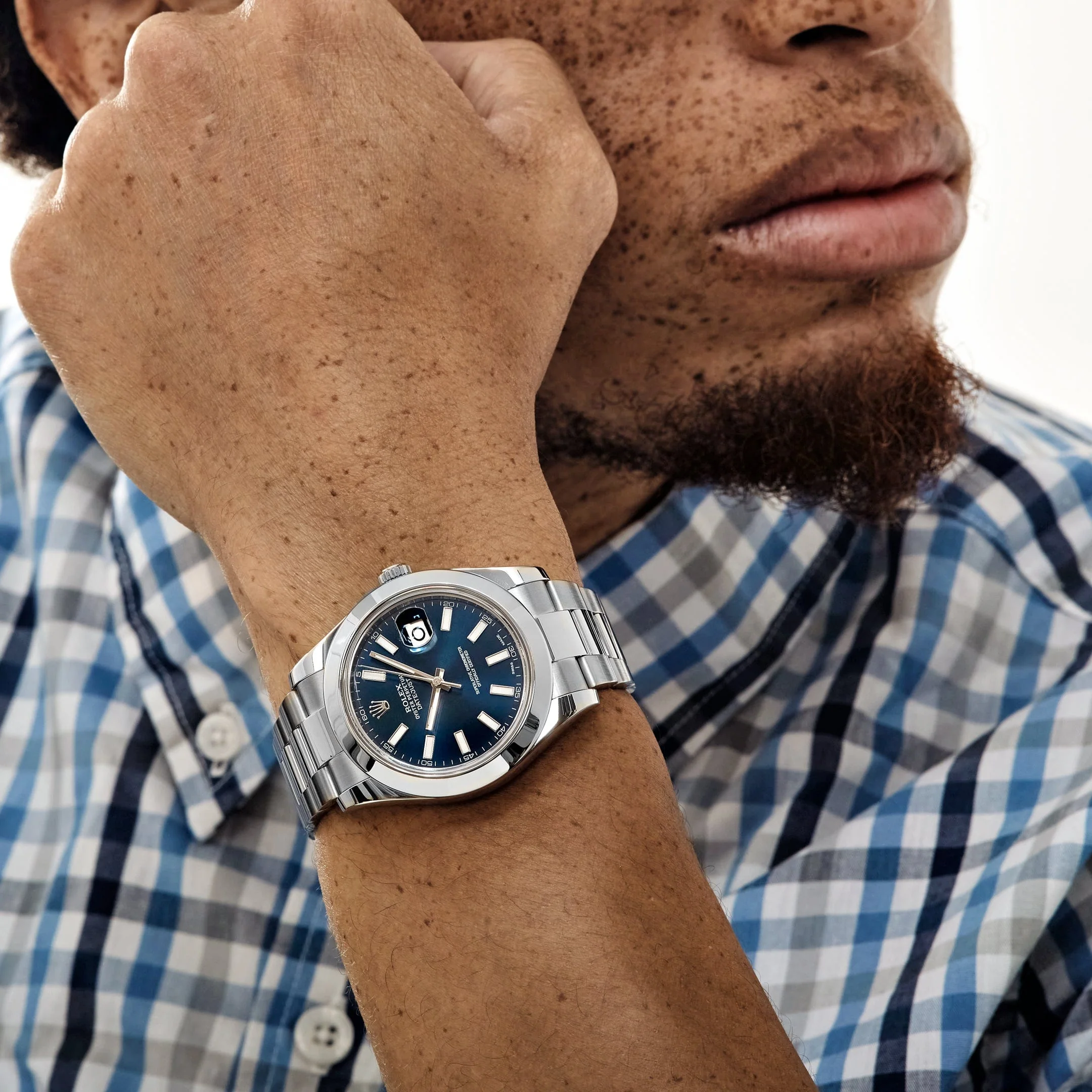 Rolex Datejust 41 116300 Stainless Steel Blue Dial Oyster