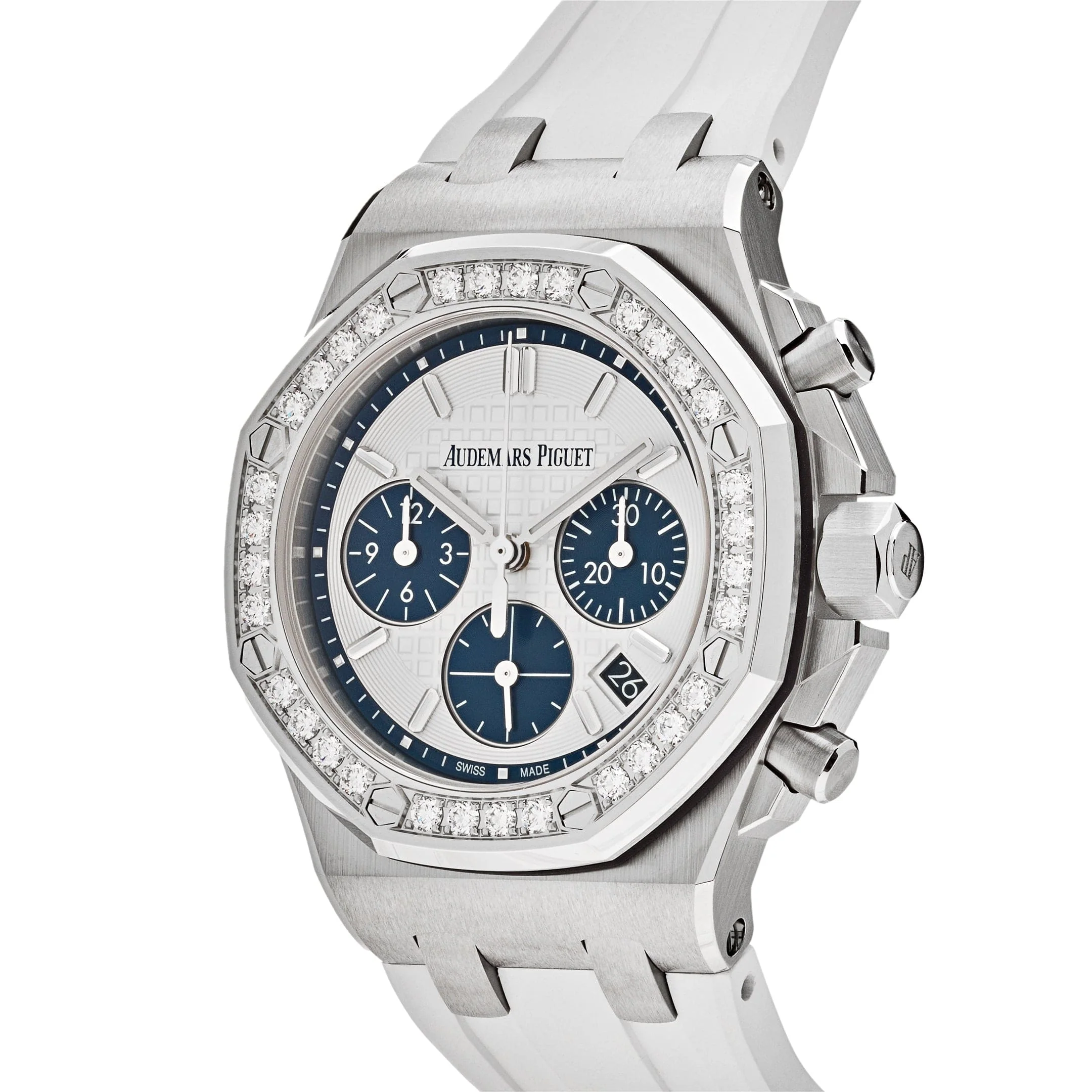 Audemars Piguet Royal Oak Offshore 26231ST.ZZ.D010CA.01.A Chronograph Stainless Steel Silver Dial Diamond Bezel (2022)