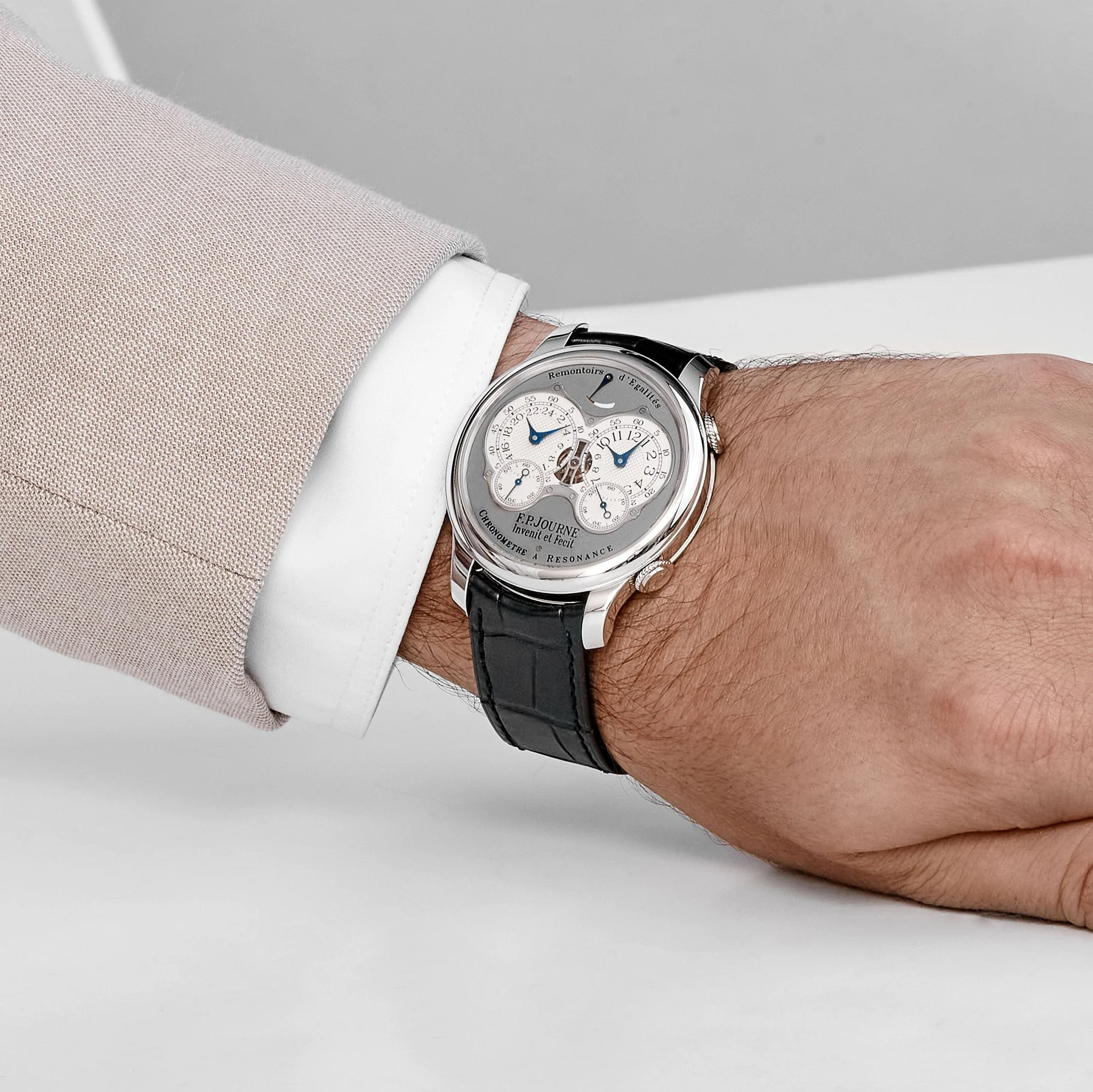 F.P.Journe Chronomètre À Résonance Ref. RQ Platinum Silver Dial