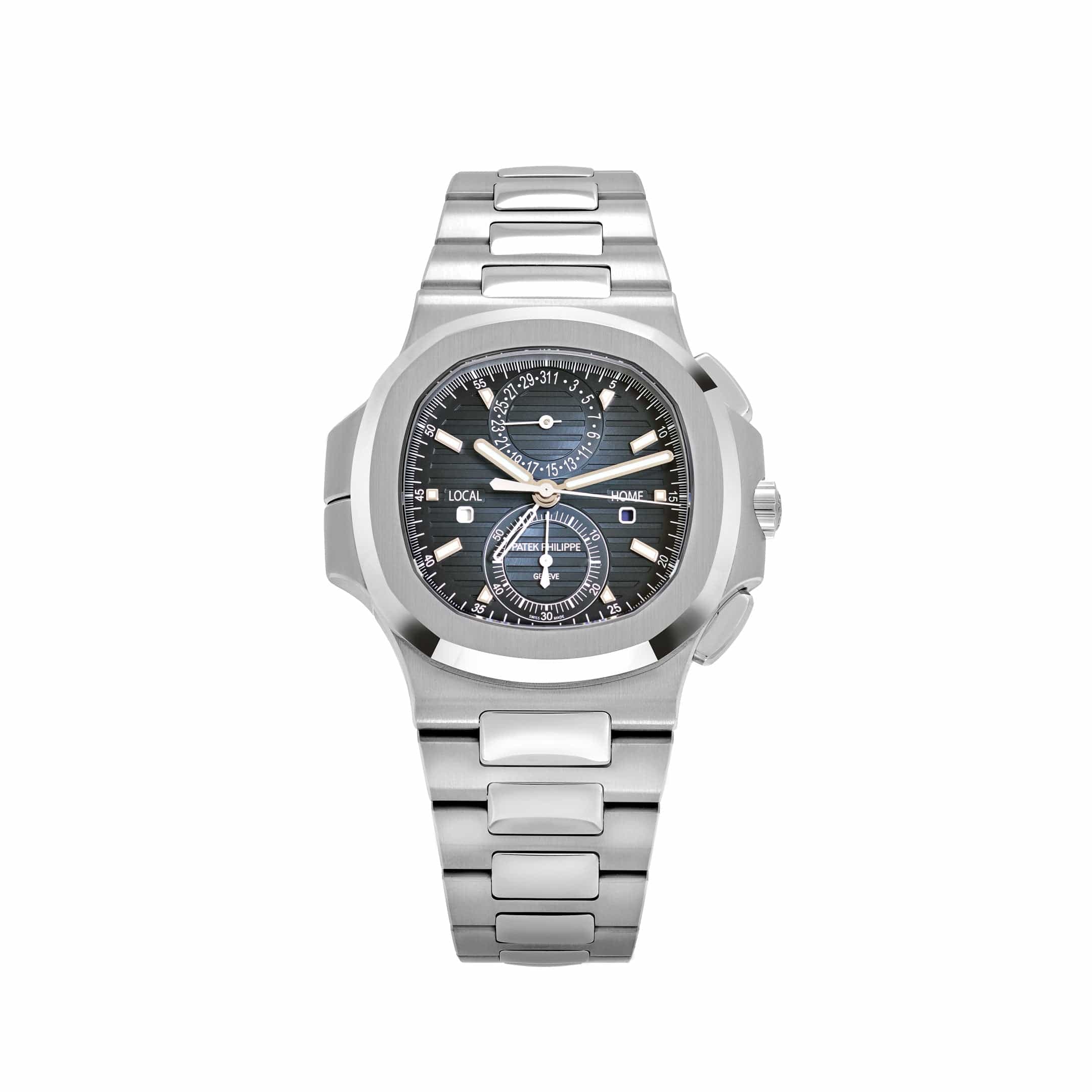 Patek Philippe Nautilus 5990/1A-011 'Travel Time' Flyback Chronograph Stainless Steel Blue Dial (2023)