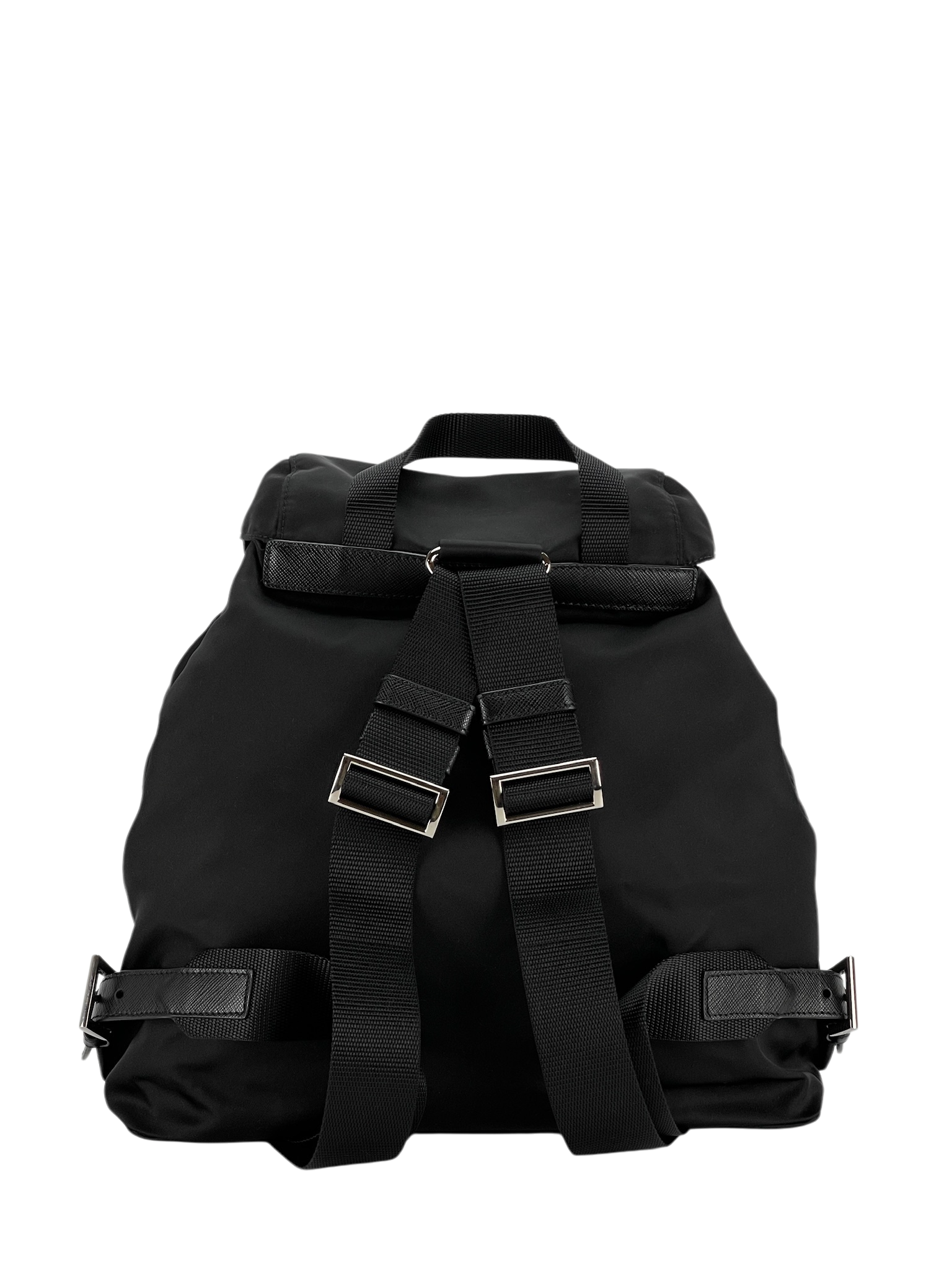 PRADA - Black Re-Nylon Backbag Medium