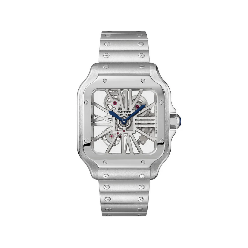 Cartier Santos Skeleton WHSA0015 Stainless Steel