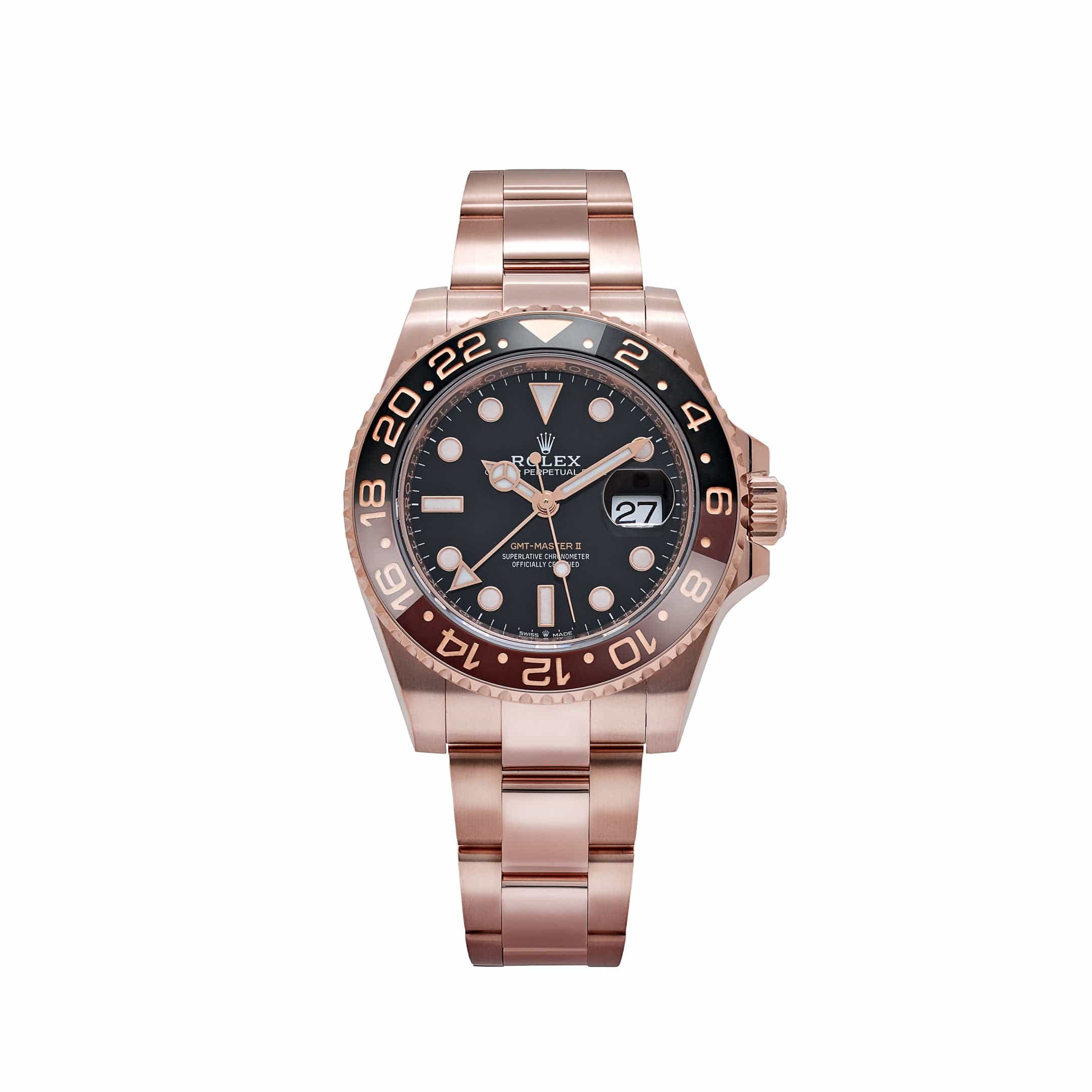 Rolex GMT-Master II 126715CHNR 'Root Beer' Rose Gold Black Dial (2023)