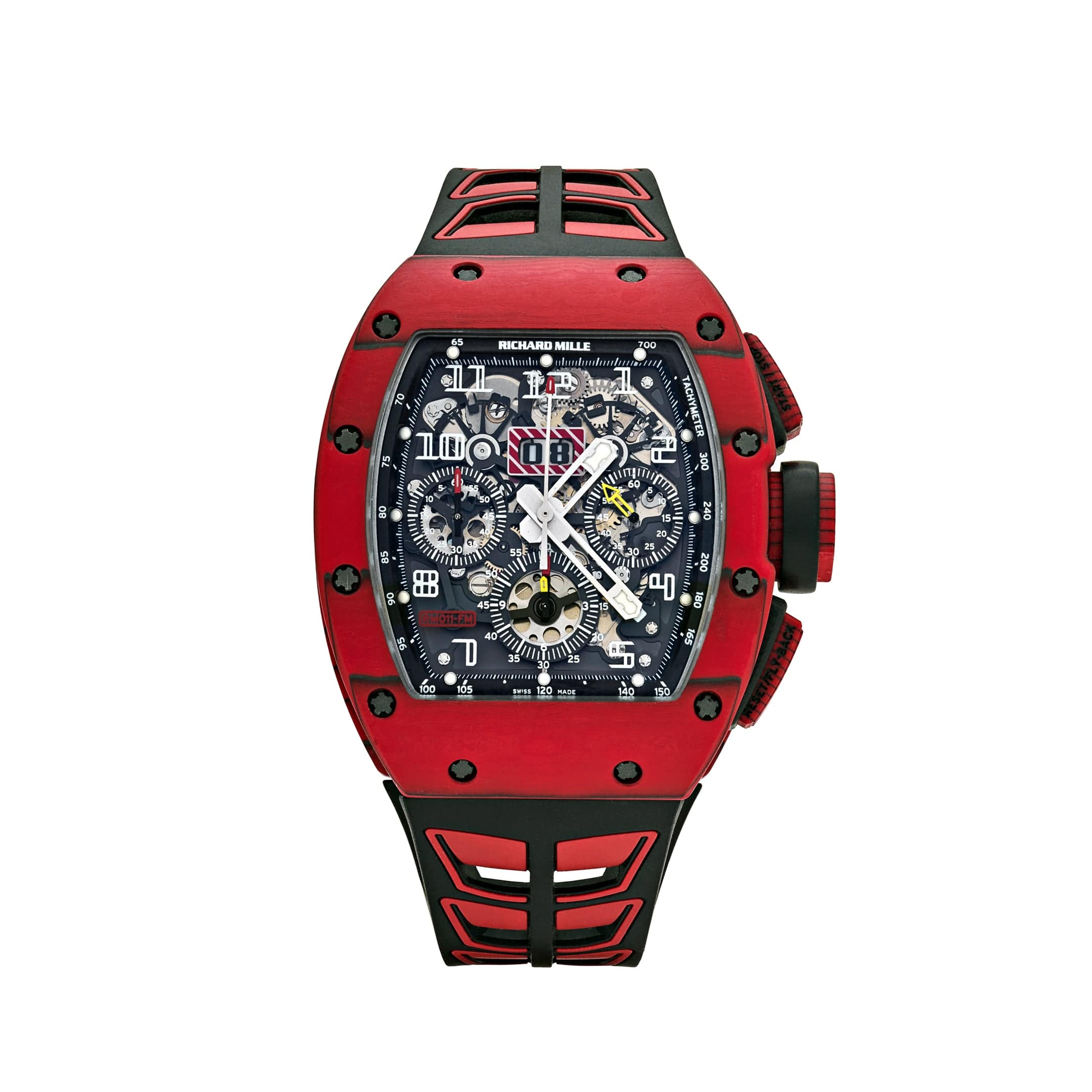 Richard Mille RM 011 Automatic Flyback Chronograph Red Quartz TPT