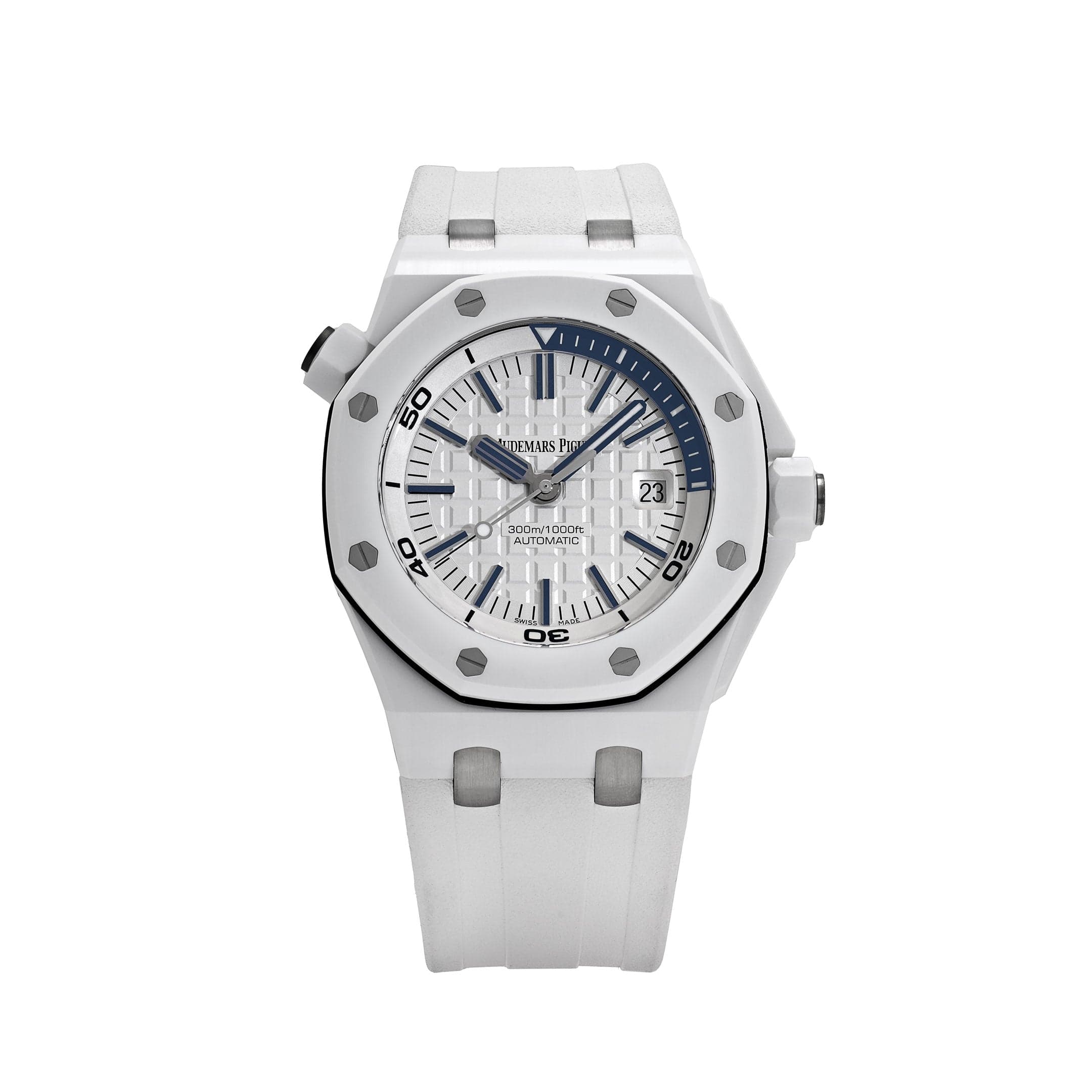 Audemars Piguet Royal Oak Offshore 15707CB.OO.A010CA.01 Diver White Ceramic White Dial