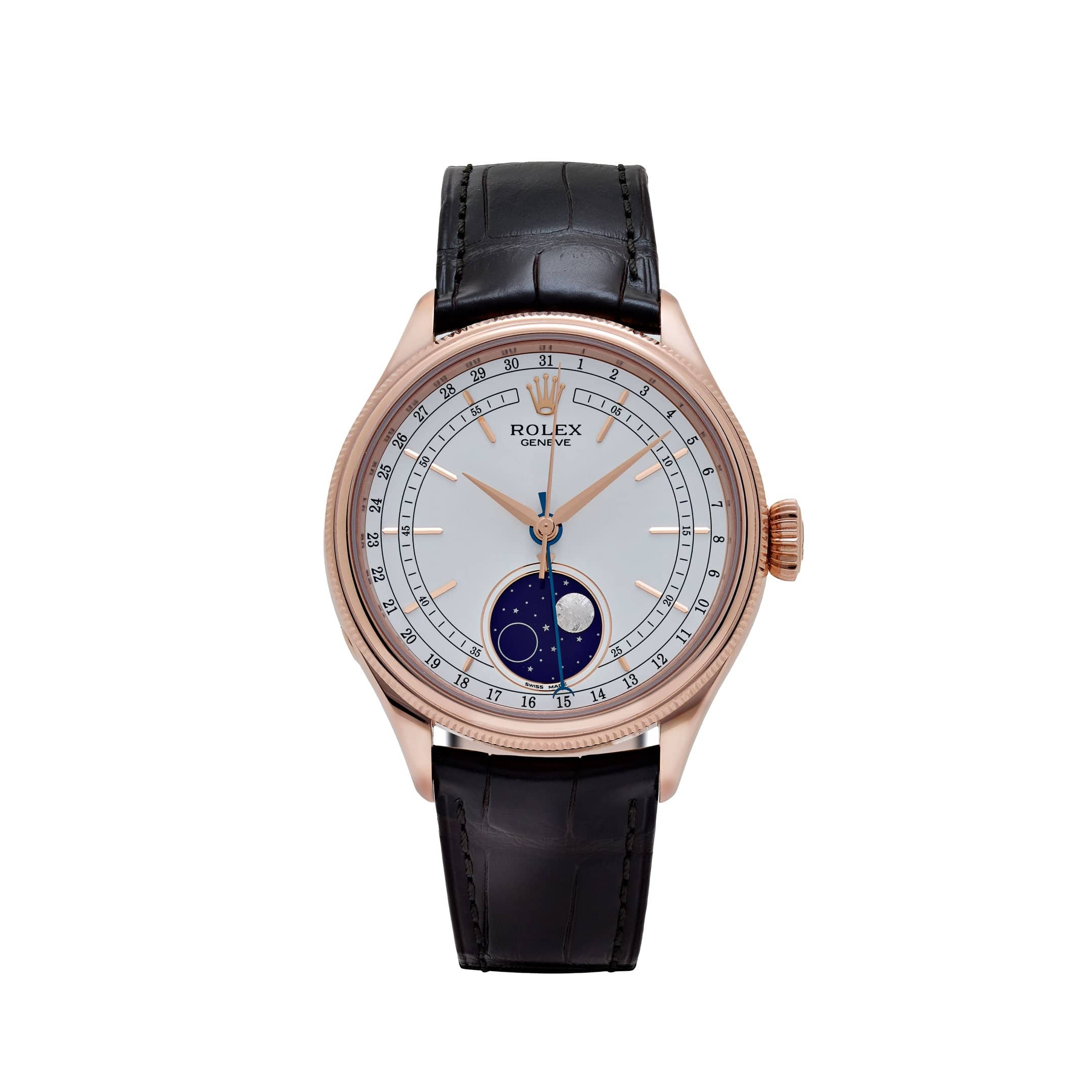 Rolex Cellini Moonphase 50535 Rose Gold White Dial (2021)