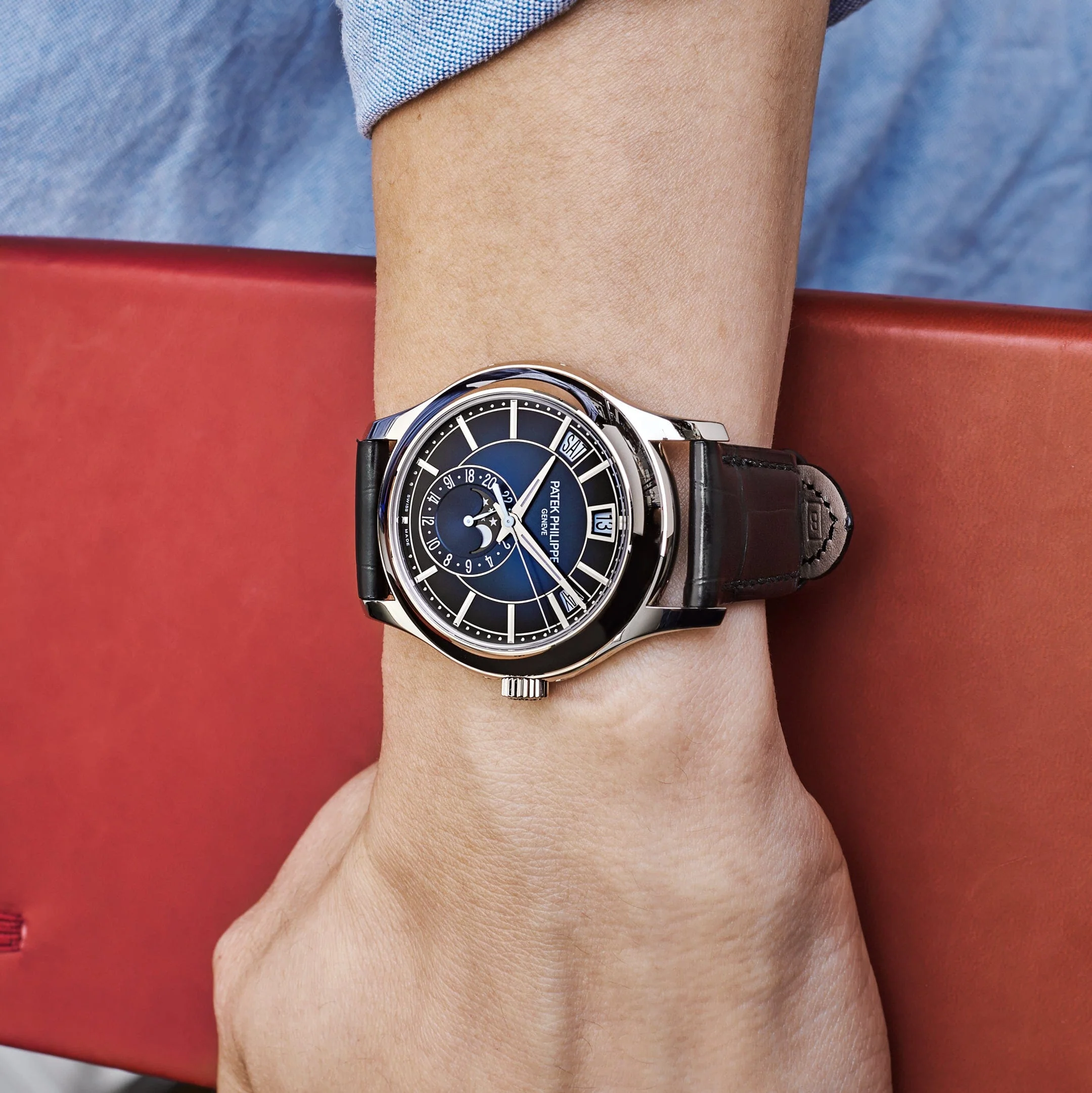 Patek Philippe Complications 5205G-013 Annual Calendar White Gold Blue Dial (2025)