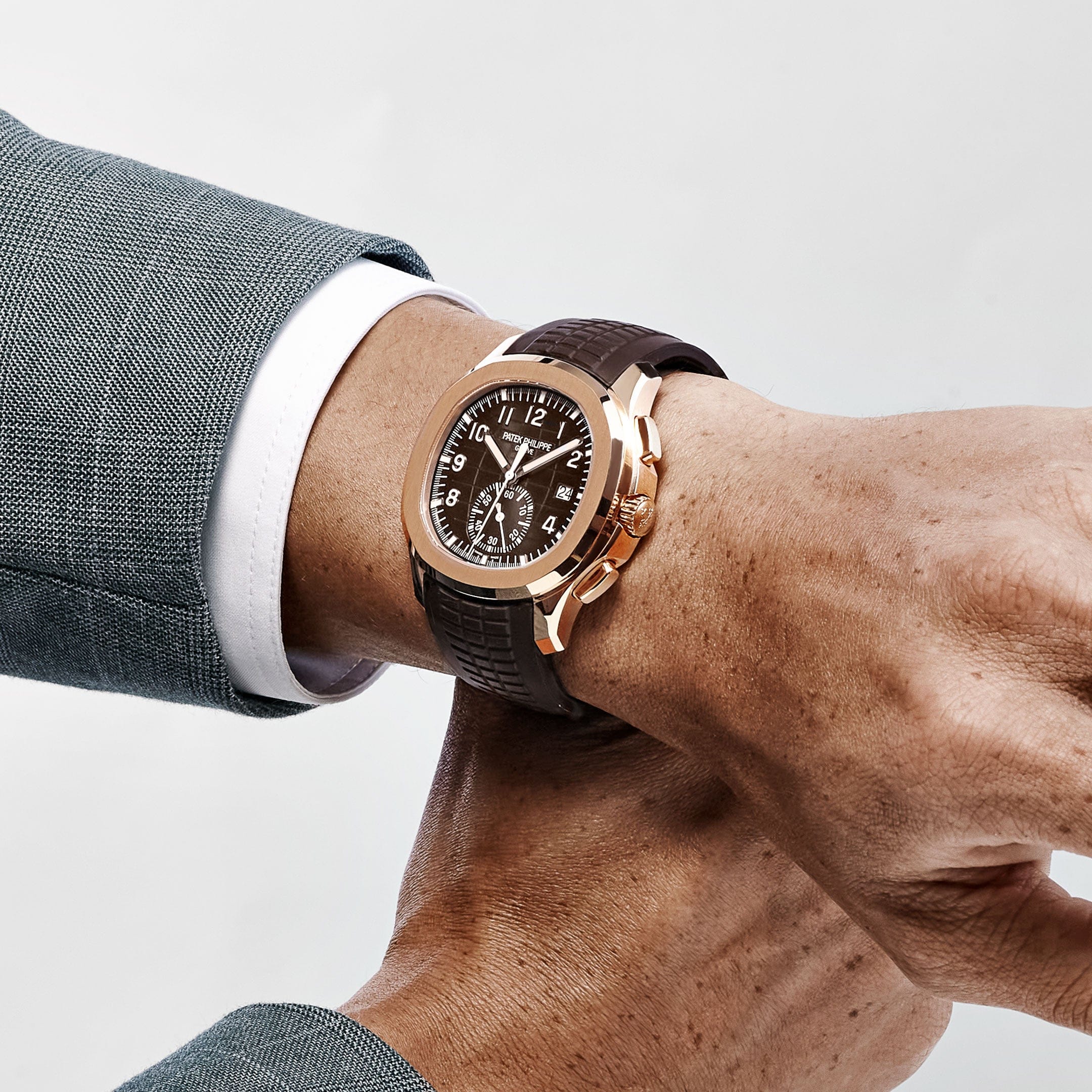 Patek Philippe Aquanaut 5968R-001 Chronograph Rose Gold Brown Dial (2023)
