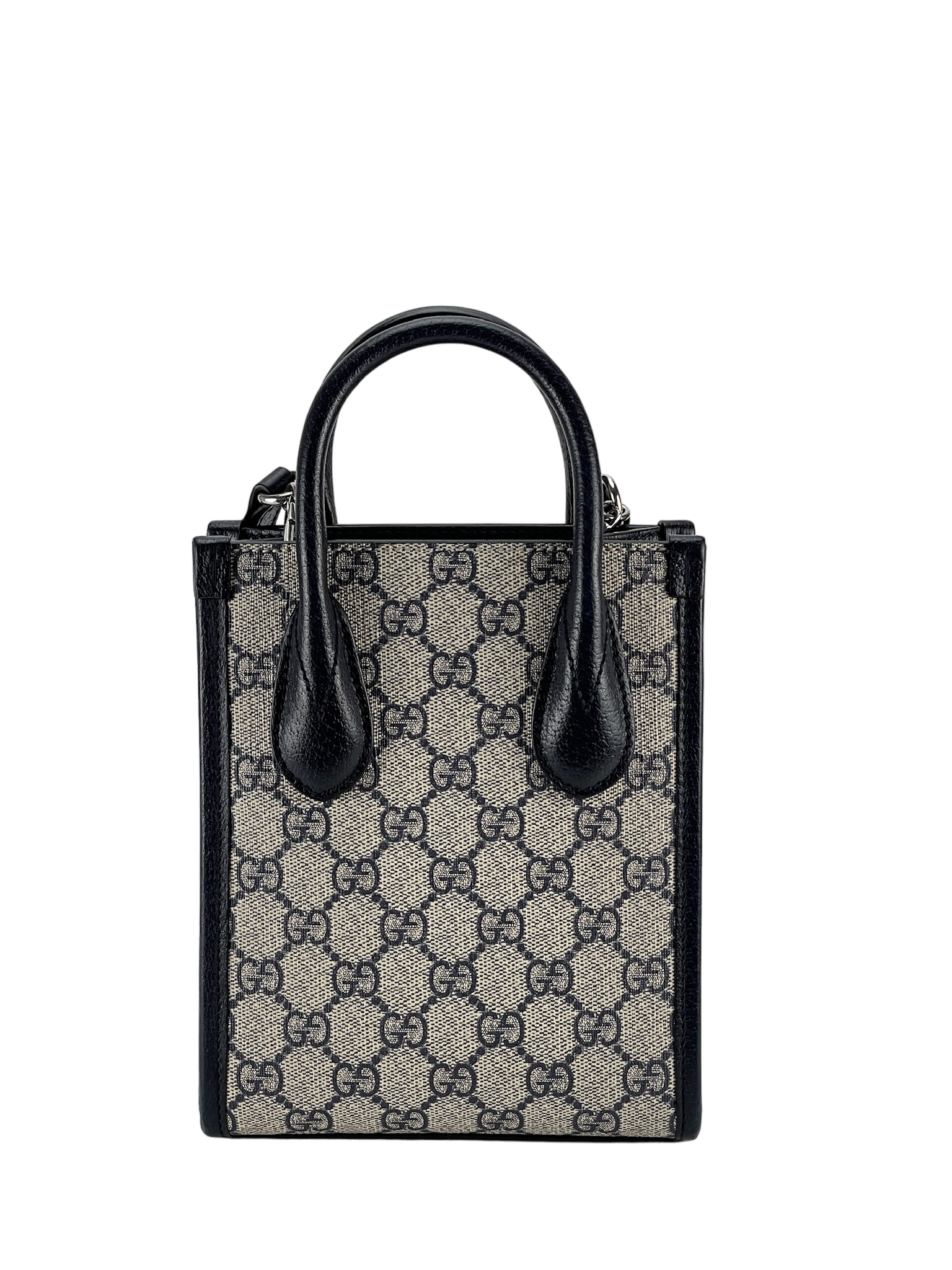 GUCCI - Mini GG Supreme Interlocking Tote Bag