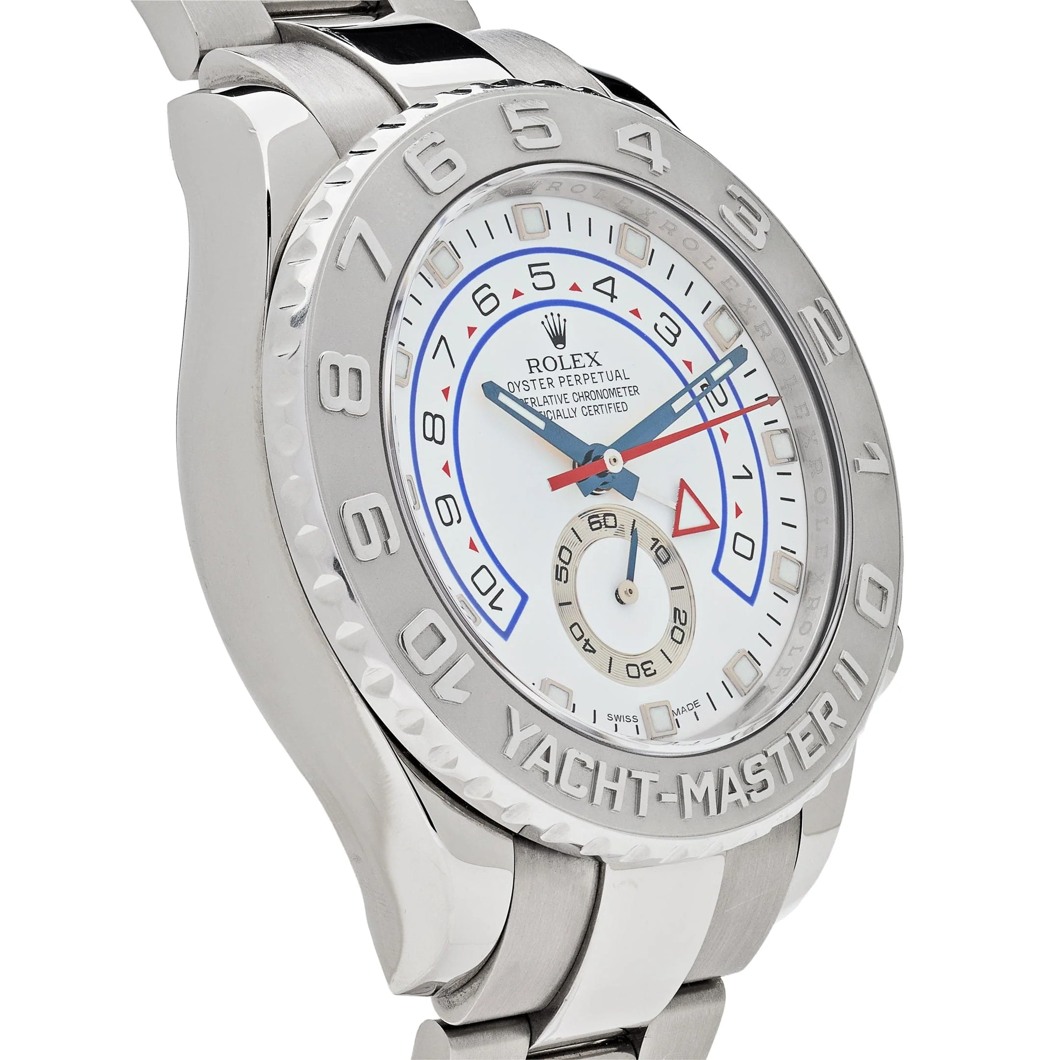 Rolex Yacht-Master II 116689 White Gold Platinum White Dial