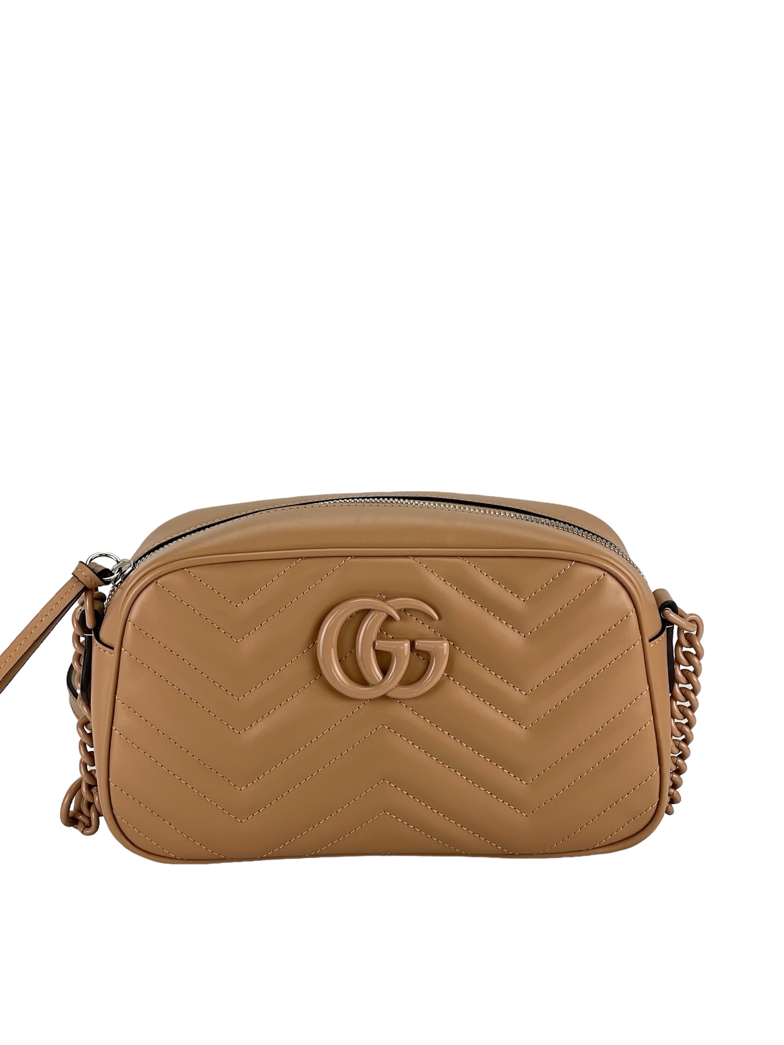 GUCCI - Beige GG Marmont Camera Bag