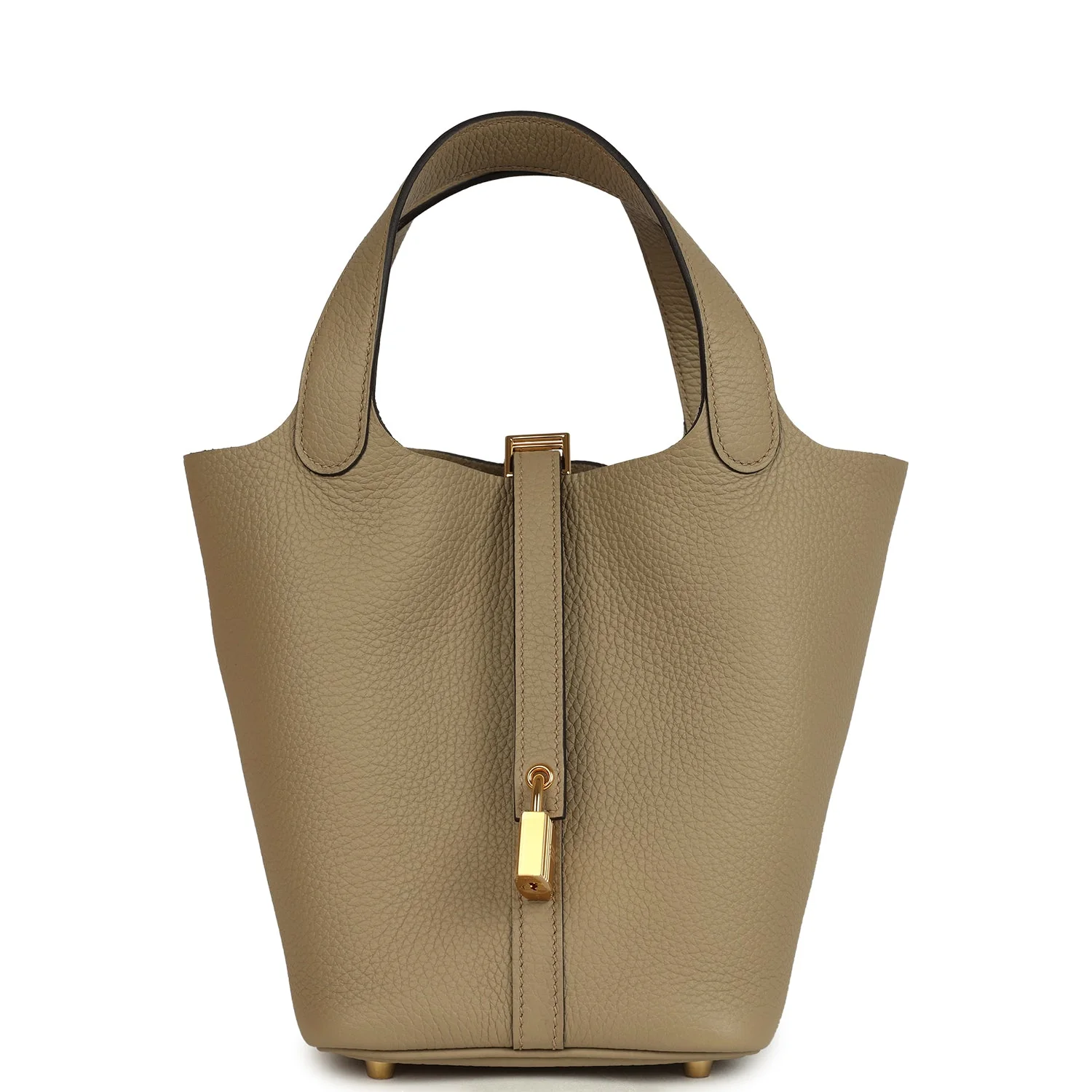 Hermes Picotin Lock 18 Beige Marfa Clemence Gold Hardware